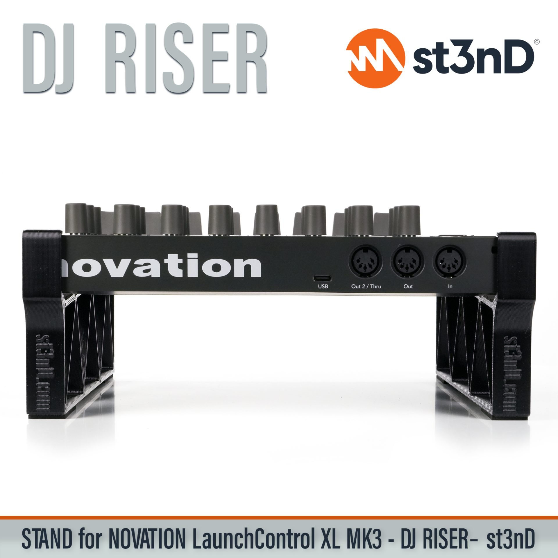Ableton daw controller Launch Control XL MK3 launchcontrol novation novation launch portable st3nD stable stand strong sturdy tilted