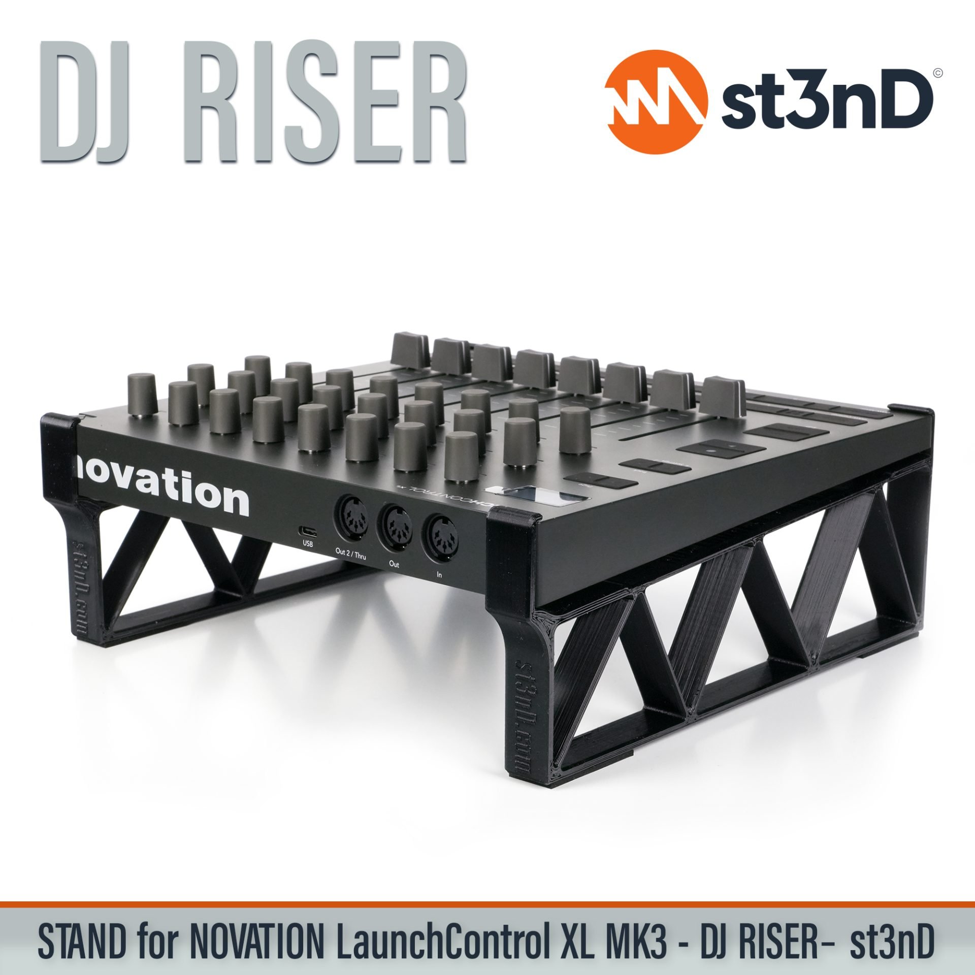 Ableton daw controller Launch Control XL MK3 launchcontrol novation novation launch portable st3nD stable stand strong sturdy tilted