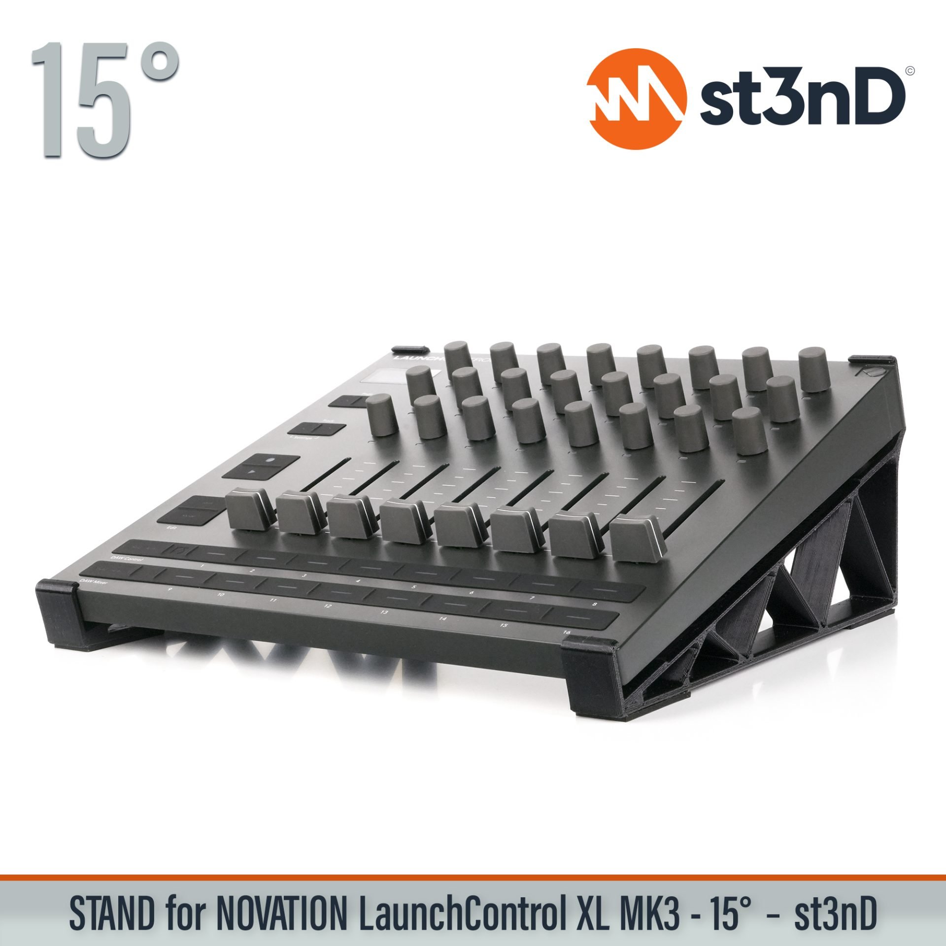 Ableton daw controller Launch Control XL MK3 launchcontrol novation novation launch portable st3nD stable stand strong sturdy tilted