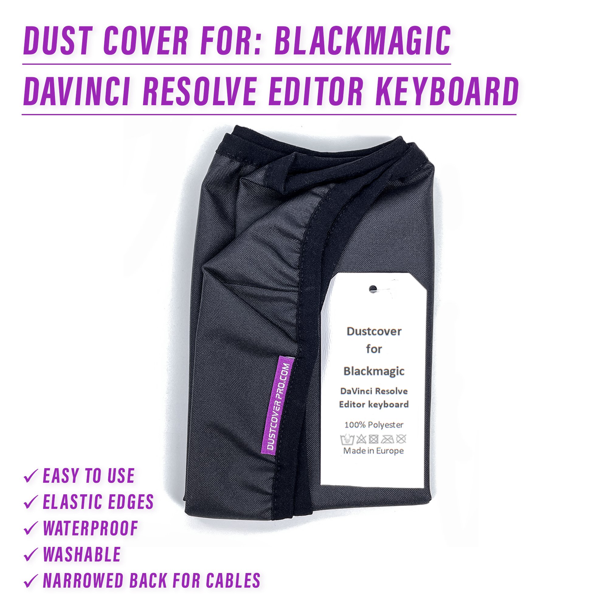 BLACKMAGIC dcp dust cover dustcoverpro davinci davinci keyboard editor keyboard resolve editor