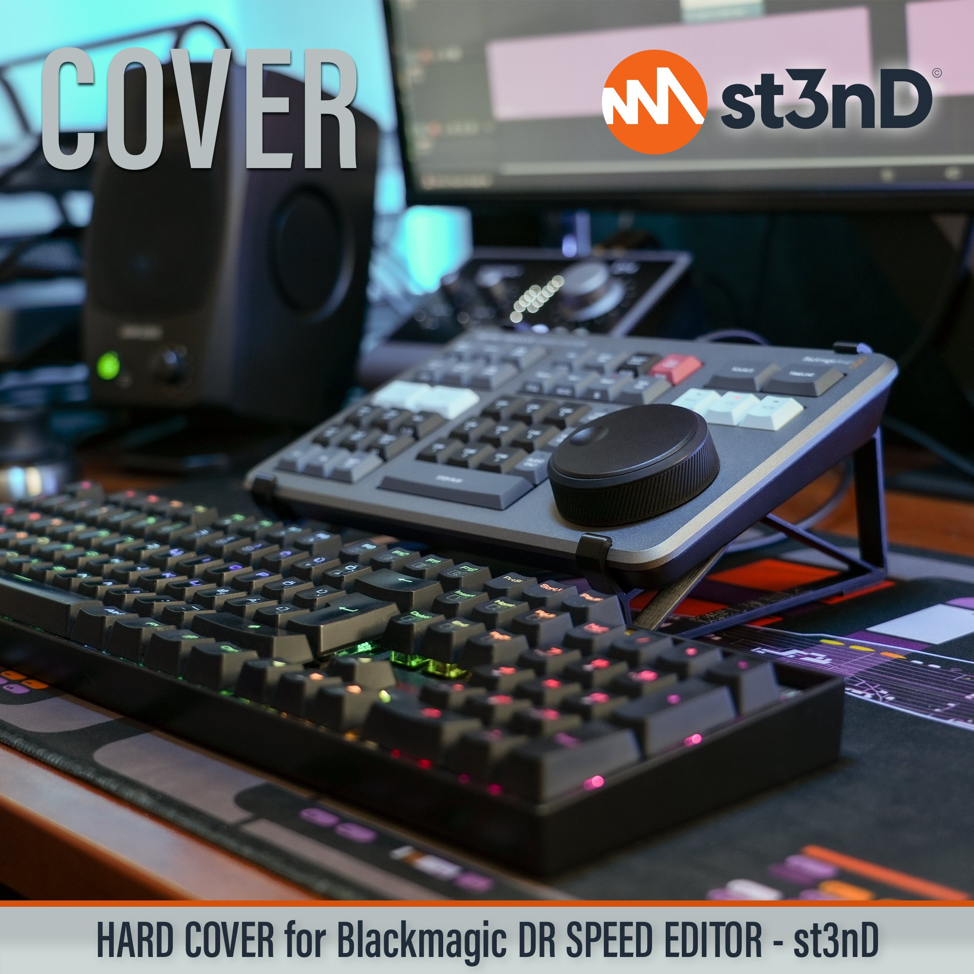 3dcover BLACKMAGIC DaVinci Resolve dust cover hard cover micro color panel protective protective cover protective lid protector Speed Editor blackmagic speed editor davinci