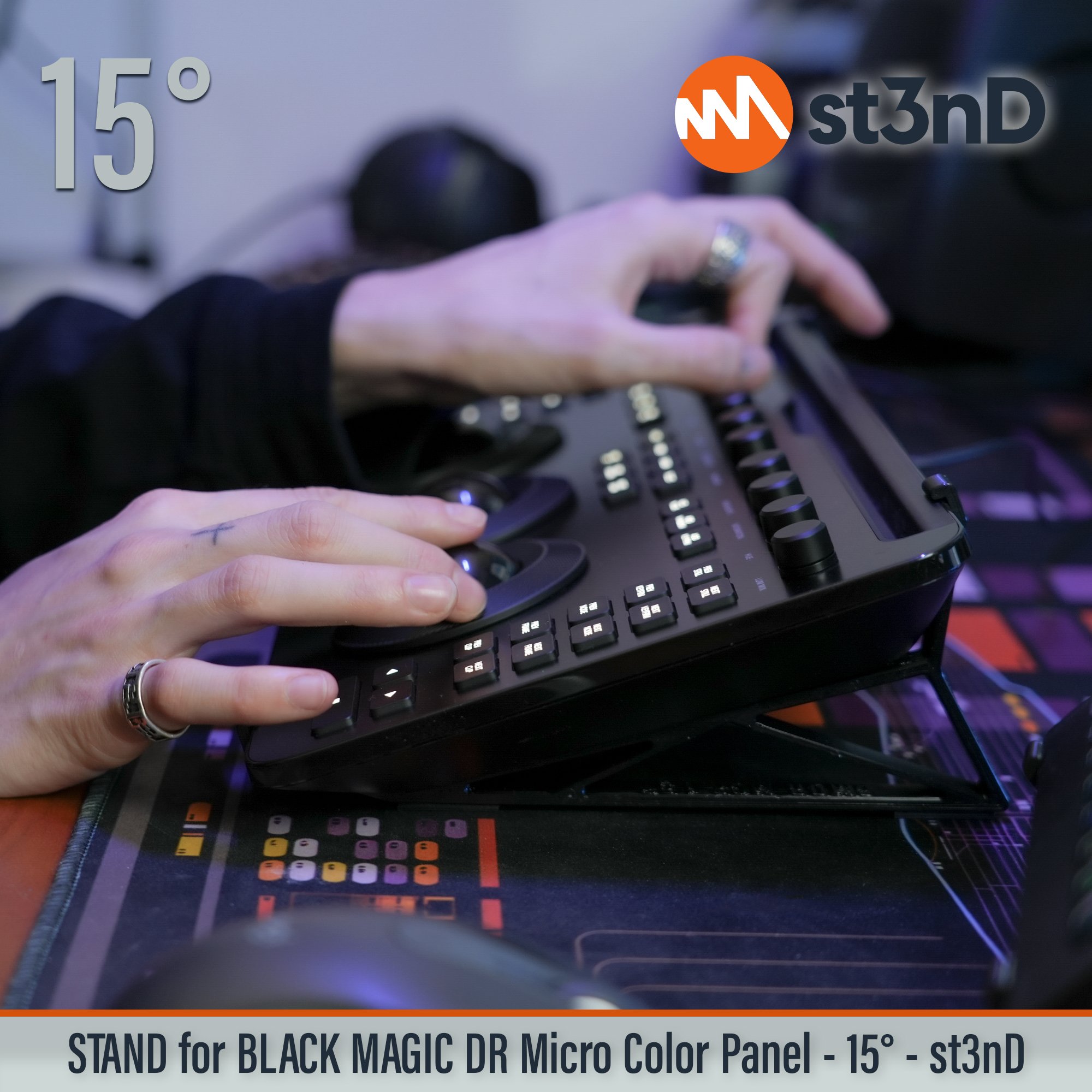 black magic color panel davici resolve davinci micro color panel DaVinci Resolve micro color panel portable resolve stand st3nD stable stand stand strong sturdy tilted