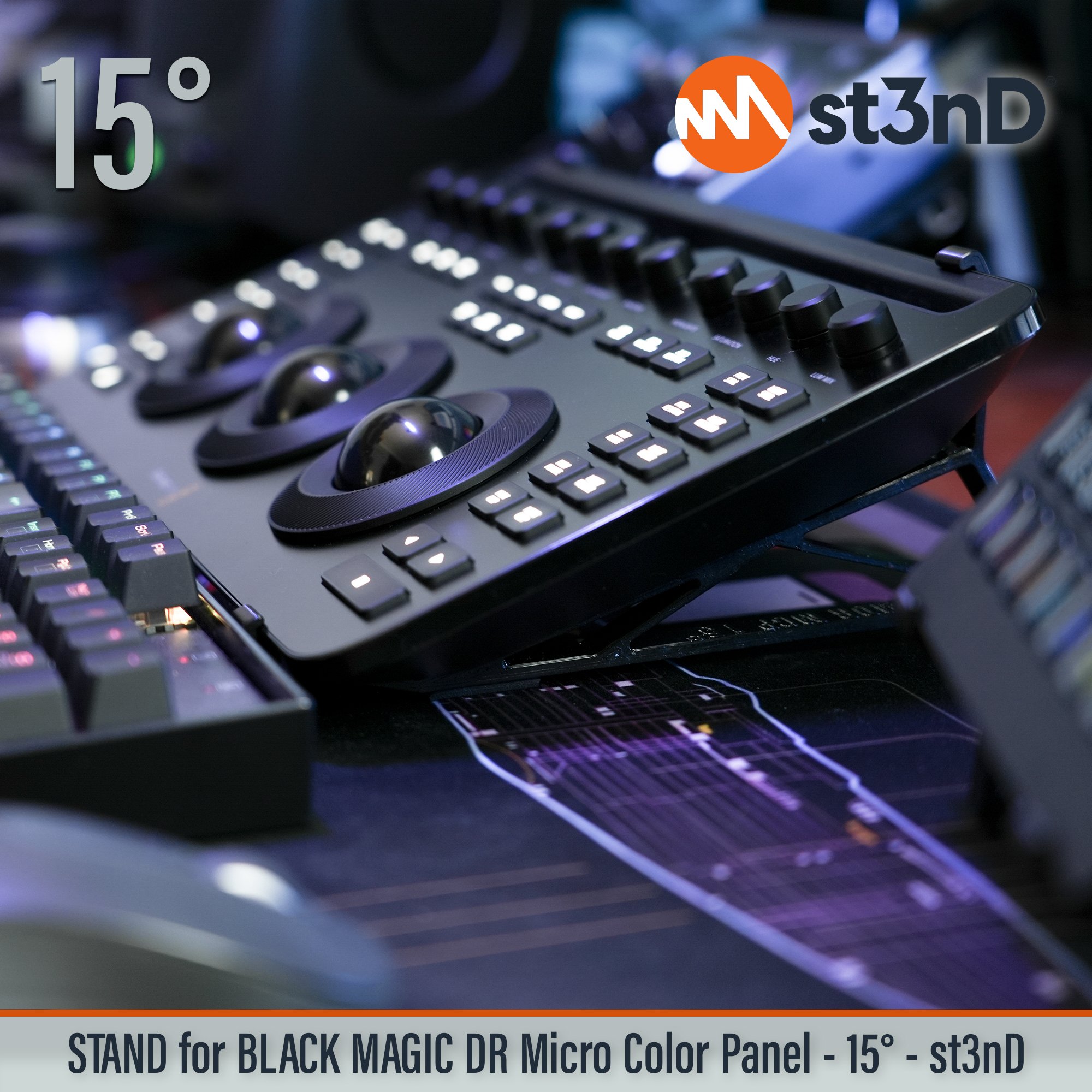 black magic color panel davici resolve davinci micro color panel DaVinci Resolve micro color panel portable resolve stand st3nD stable stand stand strong sturdy tilted