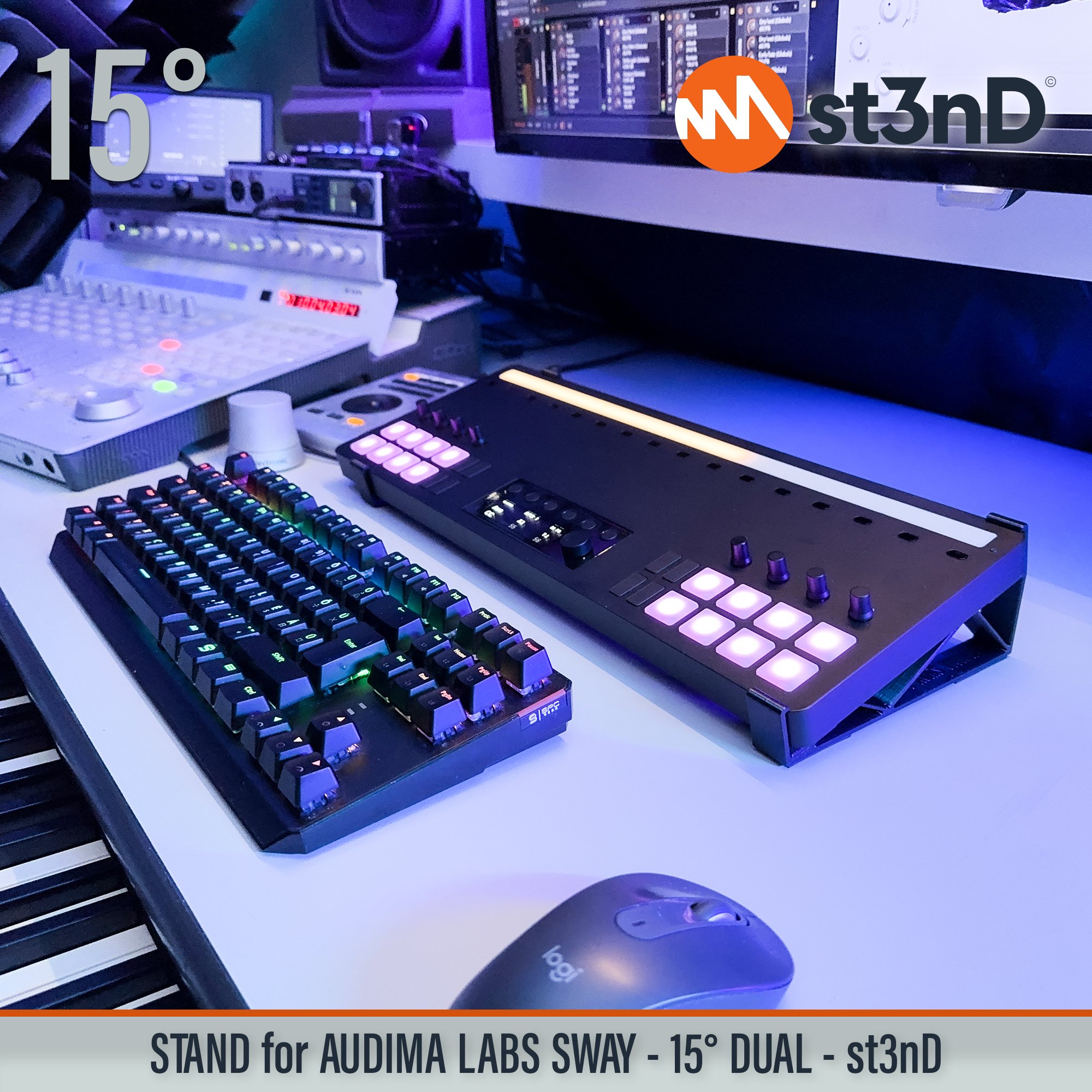 audima labs audima labs sway daw controller dj controller portable st3nD stable stand strong sturdy sway tilted