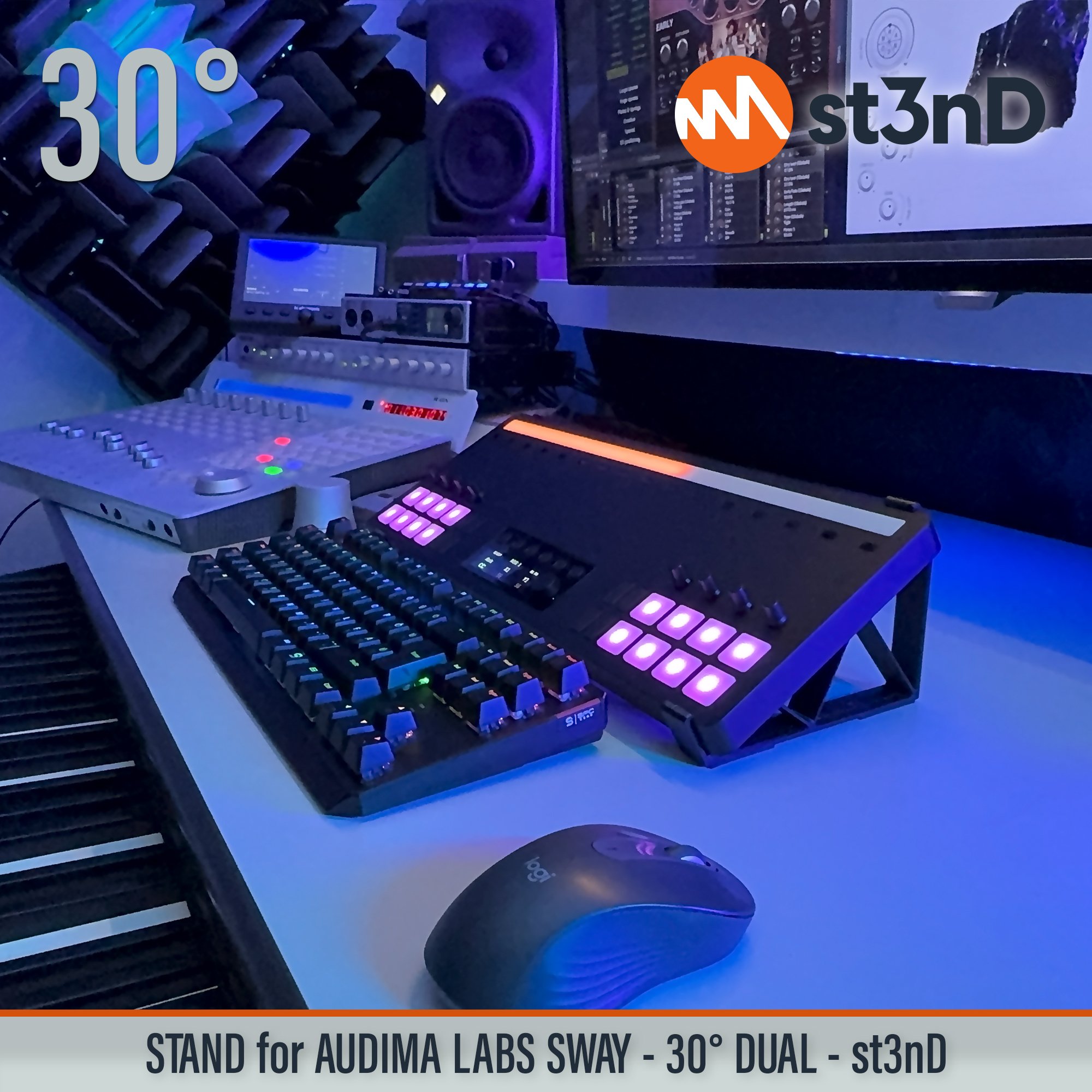 audima labs audima labs sway daw controller dj controller portable st3nD stable stand strong sturdy sway tilted