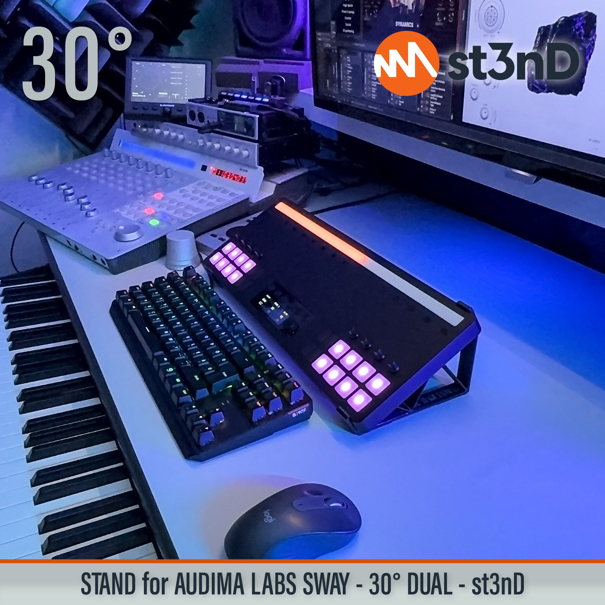 audima labs audima labs sway daw controller dj controller portable st3nD stable stand strong sturdy sway tilted