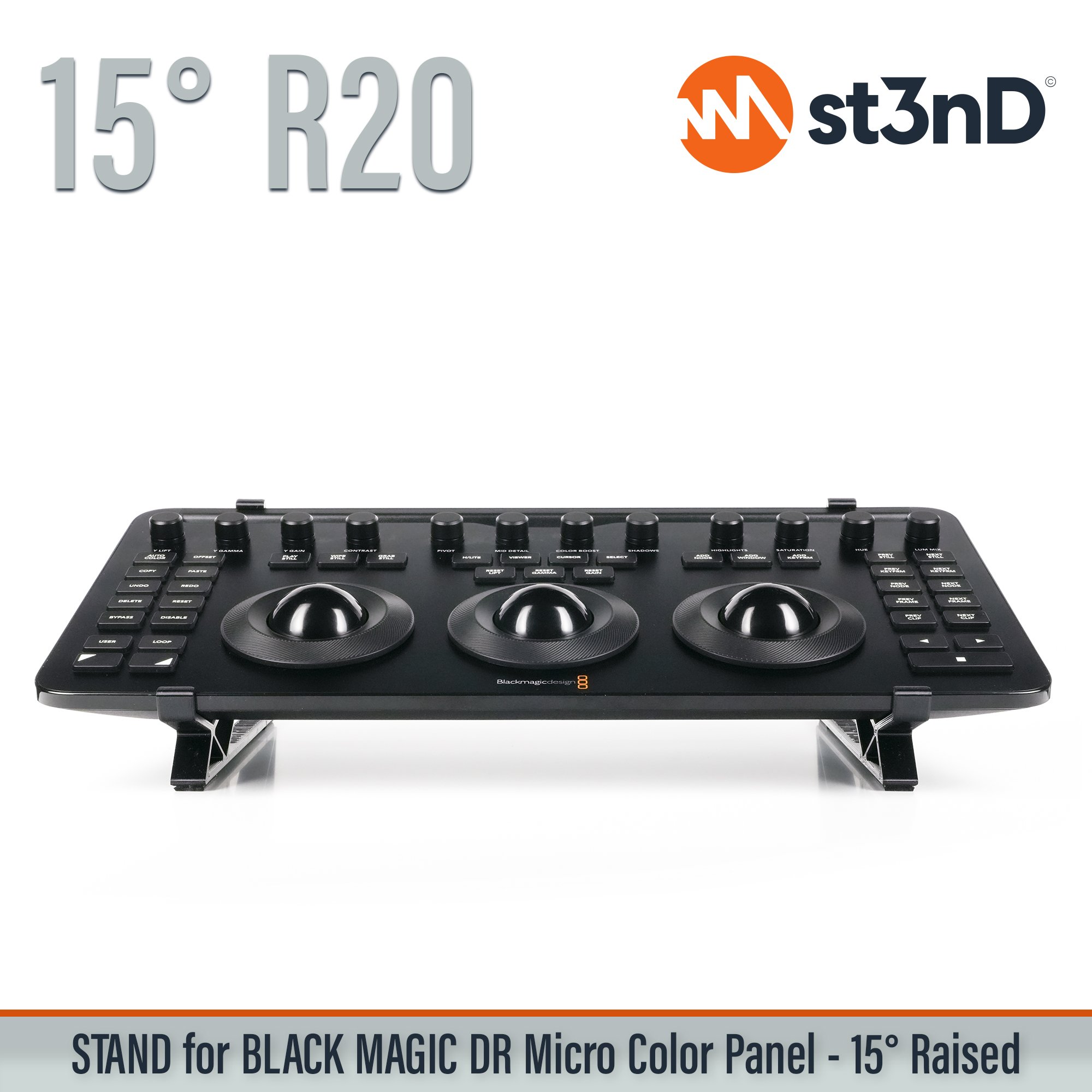 black magic color panel davici resolve davinci micro color panel DaVinci Resolve portable raised resolve stand st3nD stable stand stand strong sturdy tilted micro color panel