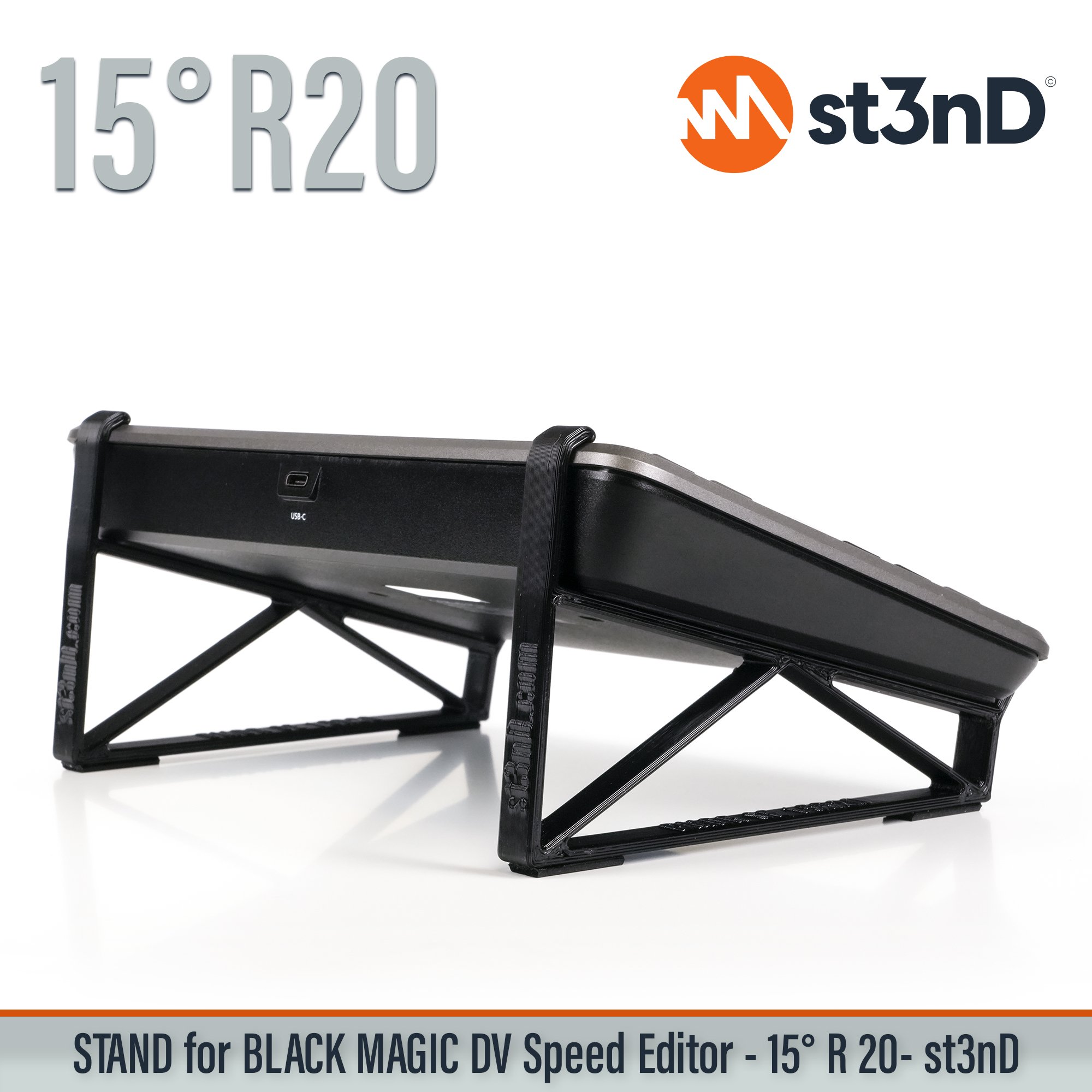 black magic blackmagic speed editor davici resolve DaVinci Resolve portable resolve stand Speed Editor st3nD stable stand stand strong sturdy tilted raised