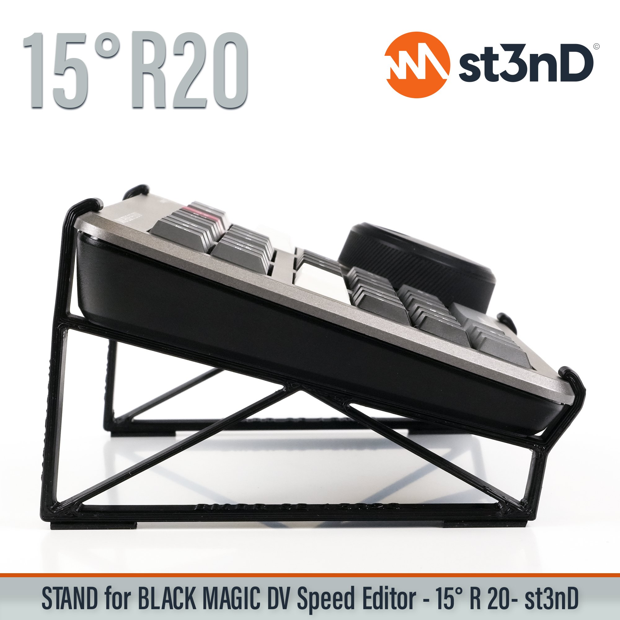 black magic blackmagic speed editor davici resolve DaVinci Resolve portable resolve stand Speed Editor st3nD stable stand stand strong sturdy tilted raised