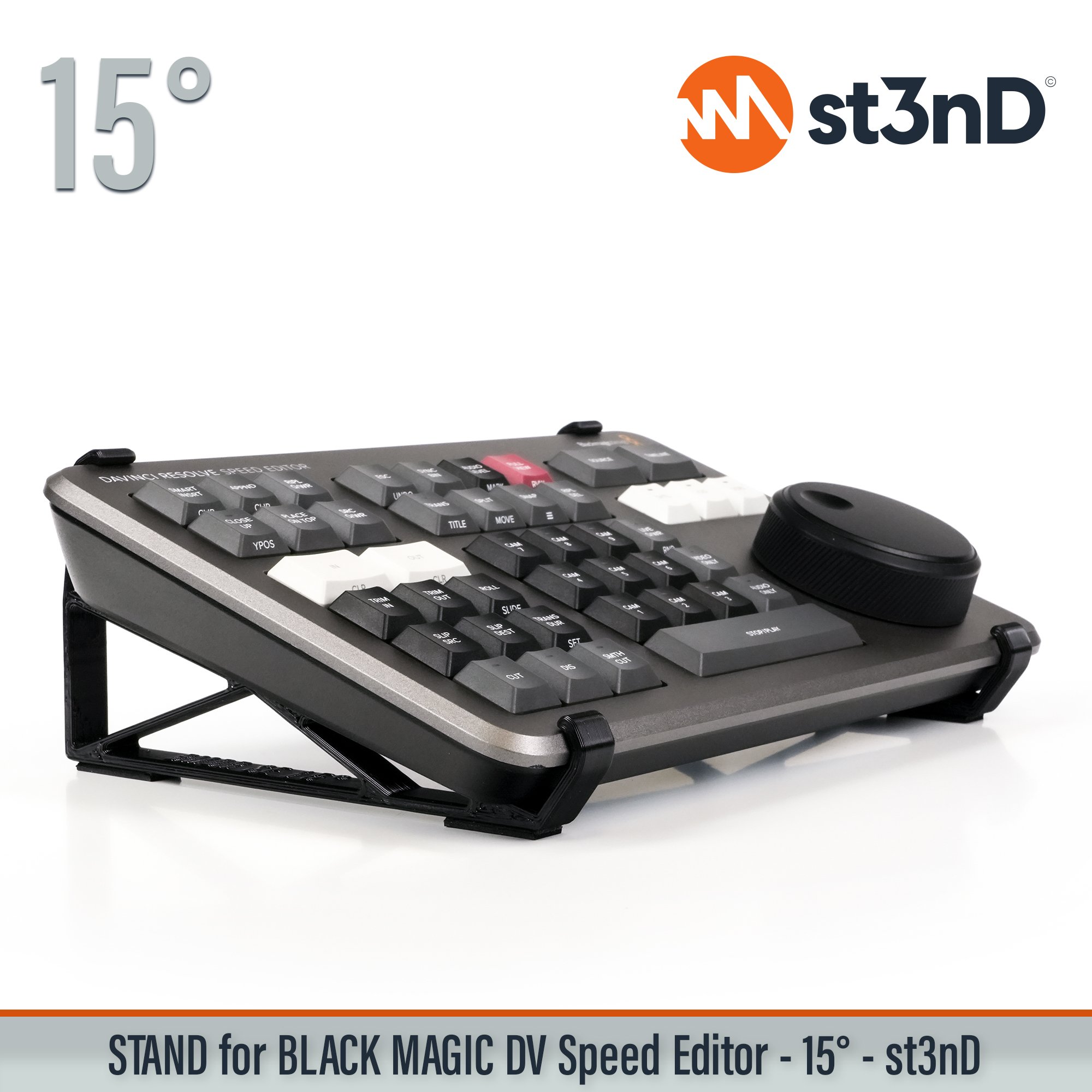 portable st3nD stable stand strong sturdy tilted black magic davici resolve DaVinci Resolve Speed Editor blackmagic speed editor speed editor stand resolve stand