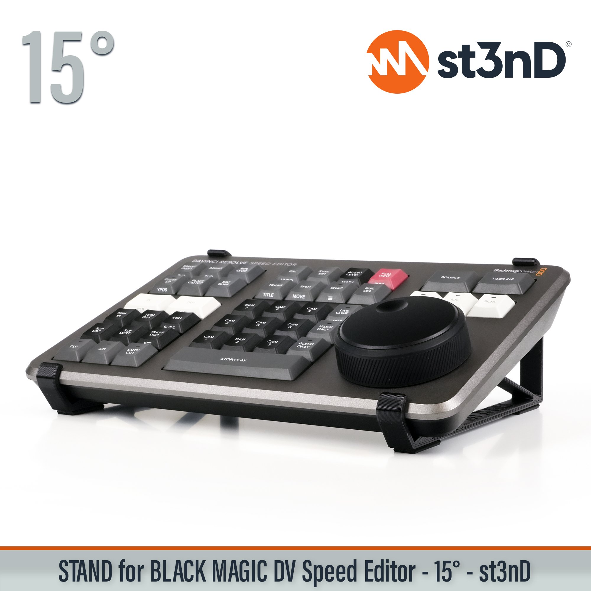 portable st3nD stable stand strong sturdy tilted black magic davici resolve DaVinci Resolve Speed Editor blackmagic speed editor speed editor stand resolve stand