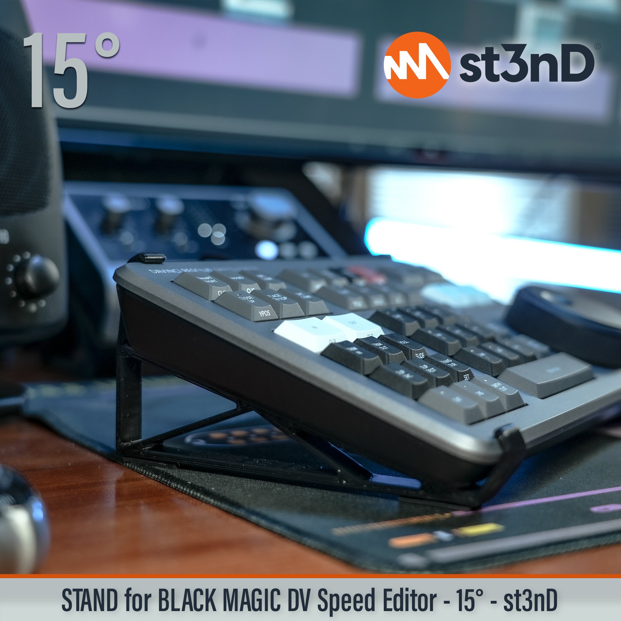 portable st3nD stable stand strong sturdy tilted black magic davici resolve DaVinci Resolve Speed Editor blackmagic speed editor speed editor stand resolve stand