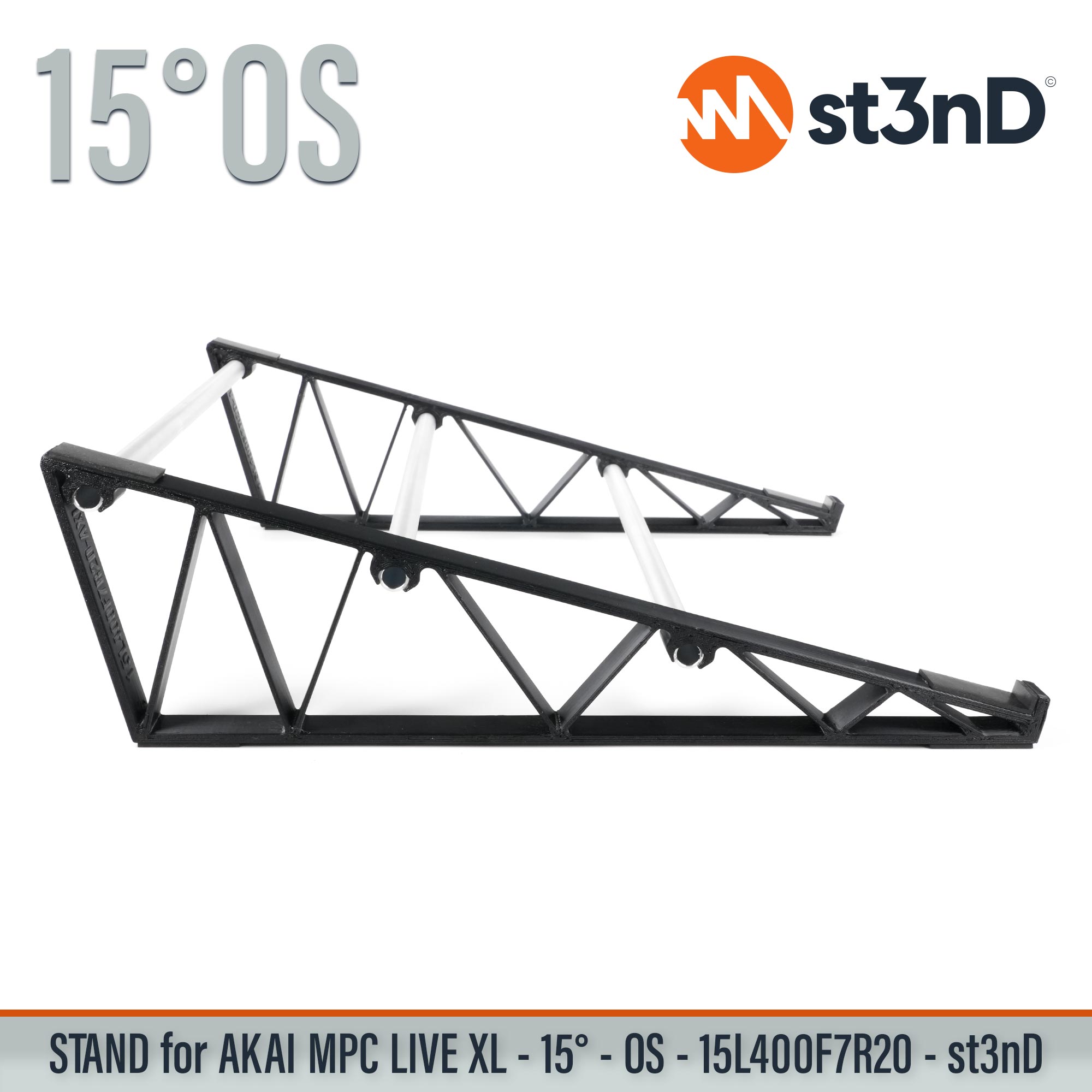 akai controller home studio instrument accessory MPC LIVE 3 MPC LIVE III portable st3nD stable stand strong studio accessory sturdy synth synth accessory tilted Akai MPC XL mpc xl