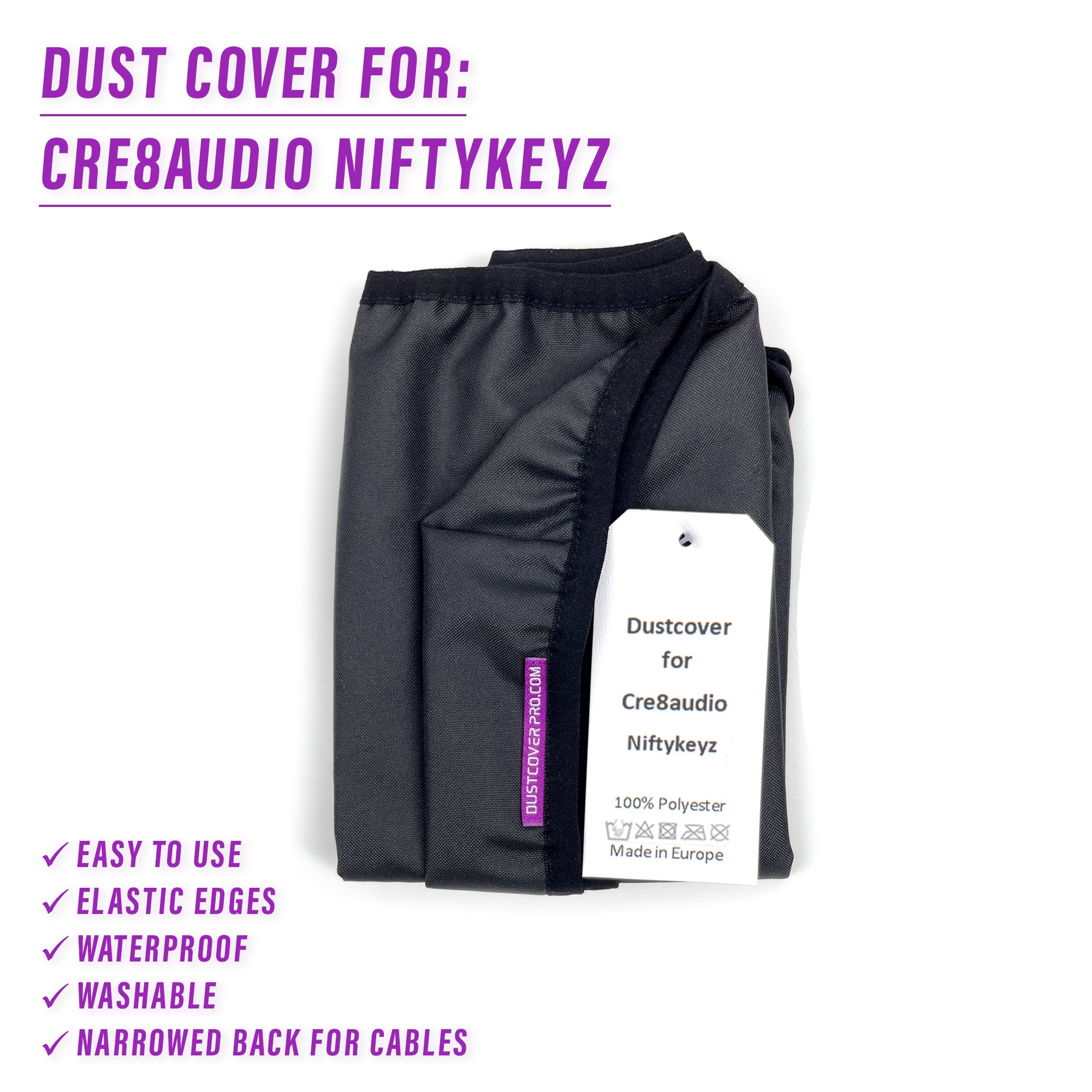 dust cover dustcover dustcoverpro elastic launch synth synth protection water resistant waterproof modular keyboard cre8audio NiftyKEYZ