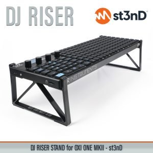 ONE MKII oxi instruments oxi instruments one OXI ONE MKII Performance Step Sequencer portable st3nD stable stand strong sturdy tilted