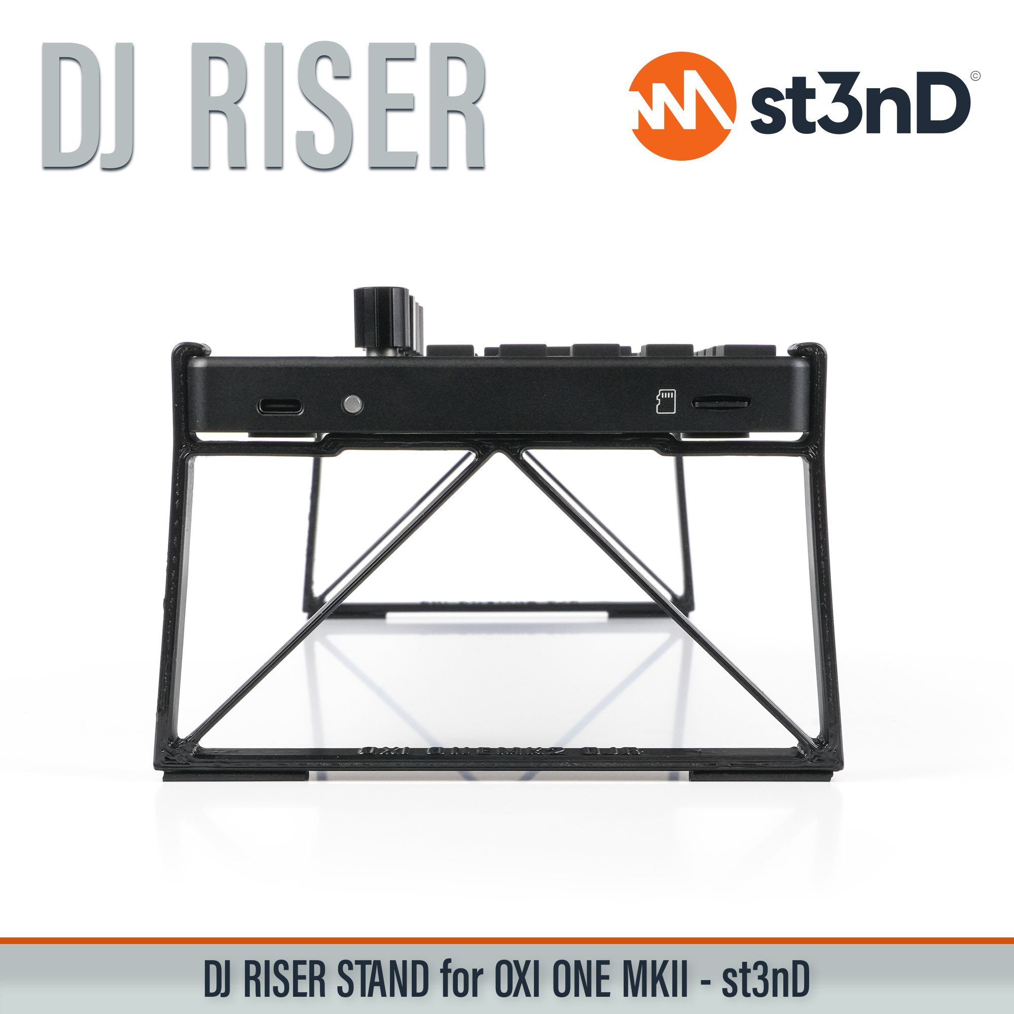 ONE MKII oxi instruments oxi instruments one OXI ONE MKII Performance Step Sequencer portable st3nD stable stand strong sturdy tilted