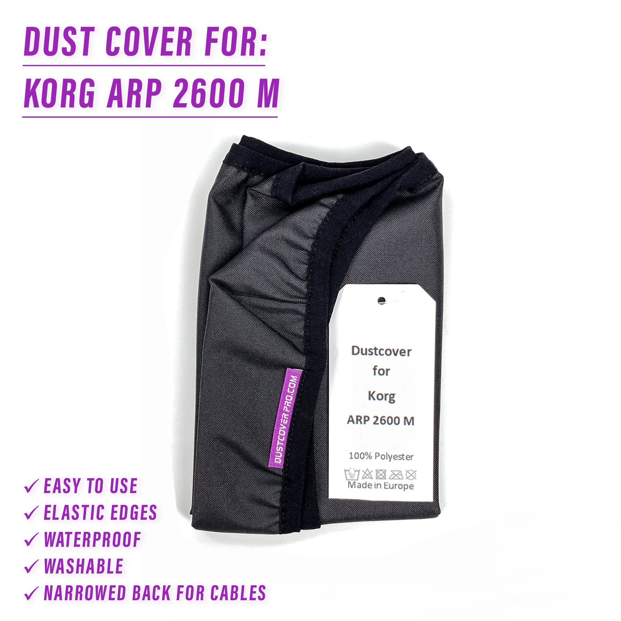 dust cover dustcover dustcoverpro elastic korg synth synth protection water resistant waterproof 2600 2600m korg arp 2600m arp 2600 modular semi modular