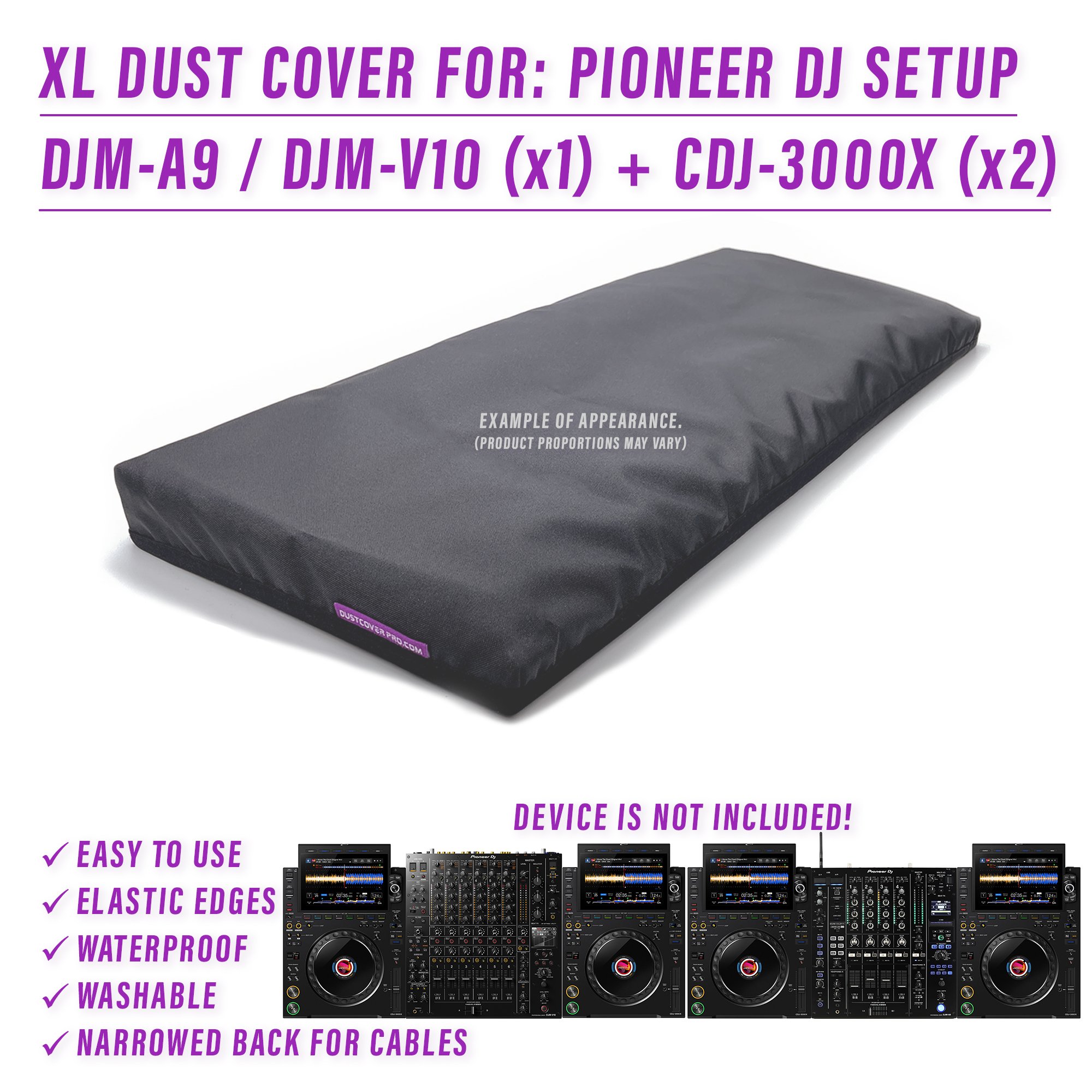 DJ LIVE SET djm v10 djma-a9 dust cover dustcover dustcoverpro elastic PIONEER Pioneer DJ pioneer dj djm v10 PIONEER DJ SETUP Pioneer DJM A9 Pioneer DJM V10 water resistant waterproof cdj 3000X 3000x AlphaTheta alphatheta 3000x