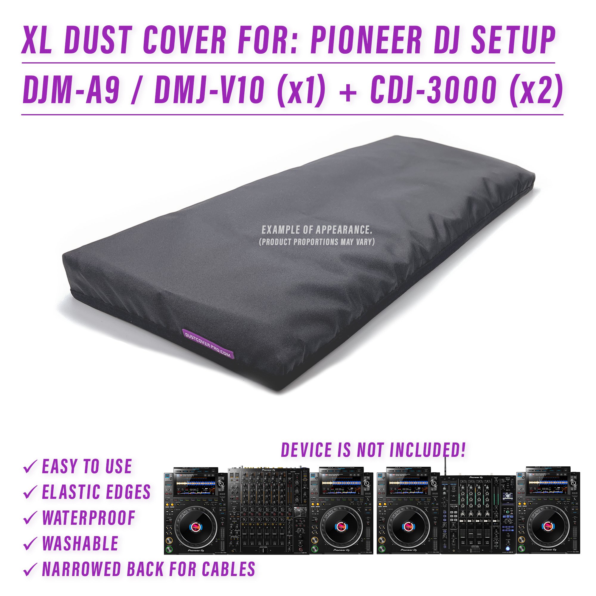 cdj 3000 DJ LIVE SET dust cover dustcover dustcoverpro elastic PIONEER Pioneer DJ PIONEER DJ SETUP synth water resistant waterproof djma-a9 djm v10 pioneer dj djm v10 Pioneer DJM V10 Pioneer DJM A9