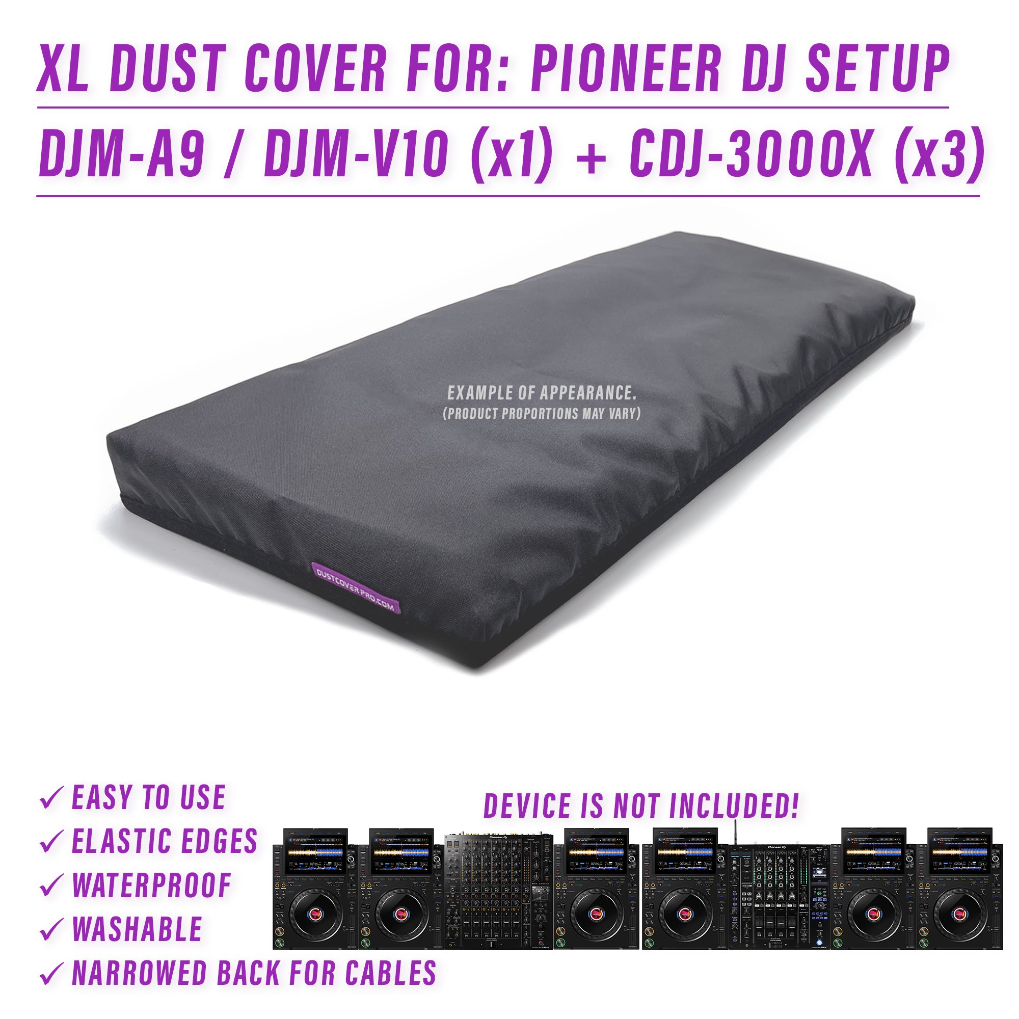 DJ LIVE SET djm v10 djma-a9 dust cover dustcover dustcoverpro elastic PIONEER Pioneer DJ pioneer dj djm v10 PIONEER DJ SETUP Pioneer DJM A9 Pioneer DJM V10 water resistant waterproof cdj 3000X 3000x AlphaTheta alphatheta 3000x