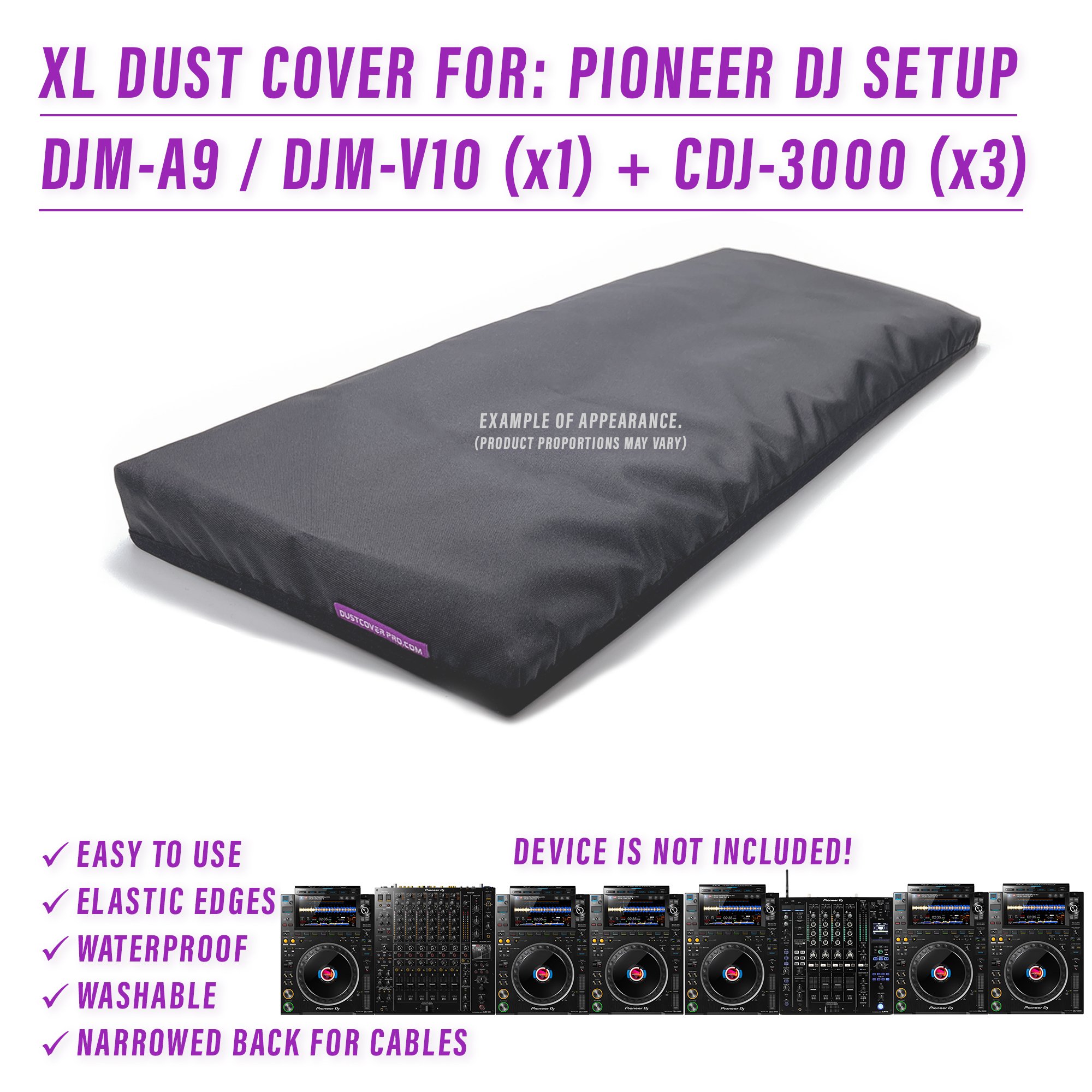 cdj 3000 DJ LIVE SET dust cover dustcover dustcoverpro elastic PIONEER Pioneer DJ PIONEER DJ SETUP synth water resistant waterproof djma-a9 djm v10 pioneer dj djm v10 Pioneer DJM V10 Pioneer DJM A9
