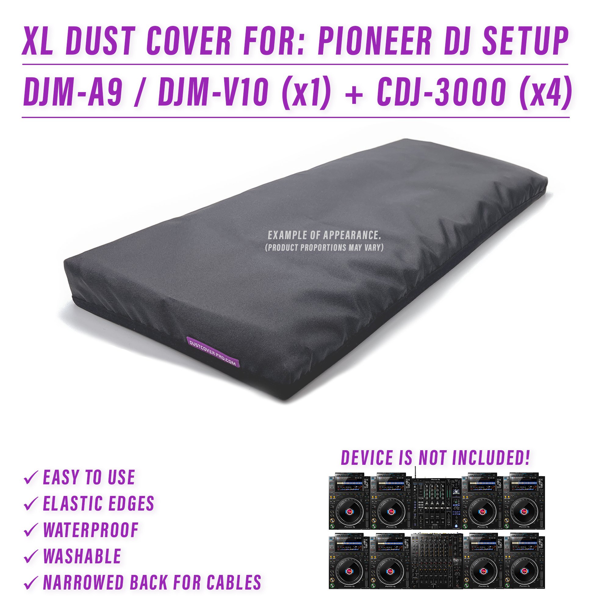 cdj 3000 DJ LIVE SET dust cover dustcover dustcoverpro elastic PIONEER Pioneer DJ PIONEER DJ SETUP synth water resistant waterproof djma-a9 djm v10 pioneer dj djm v10 Pioneer DJM V10 Pioneer DJM A9