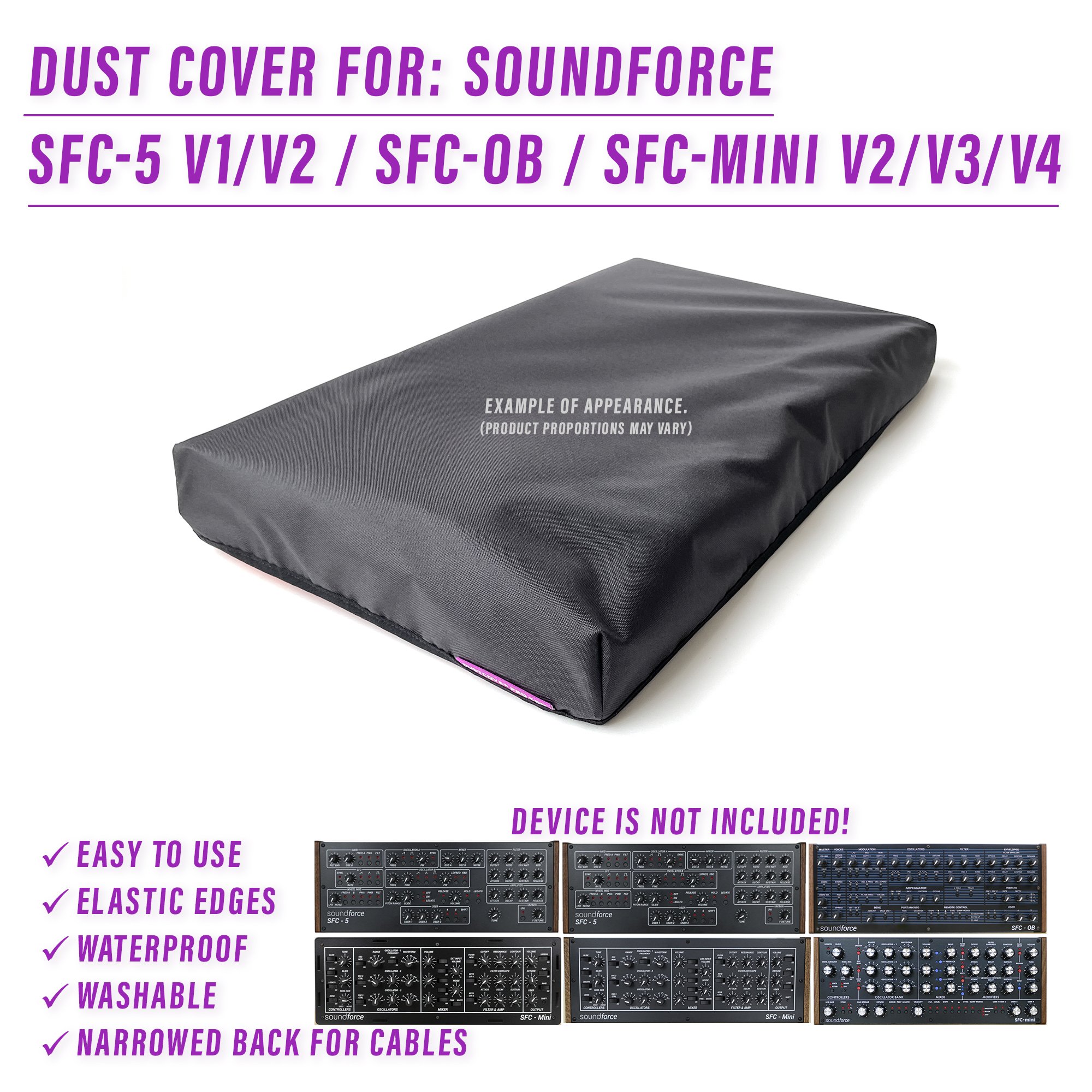 dcp dust cover dustcoverpro soundforce sfc-5 sfc-OB sfc-mini cover soundforce cover