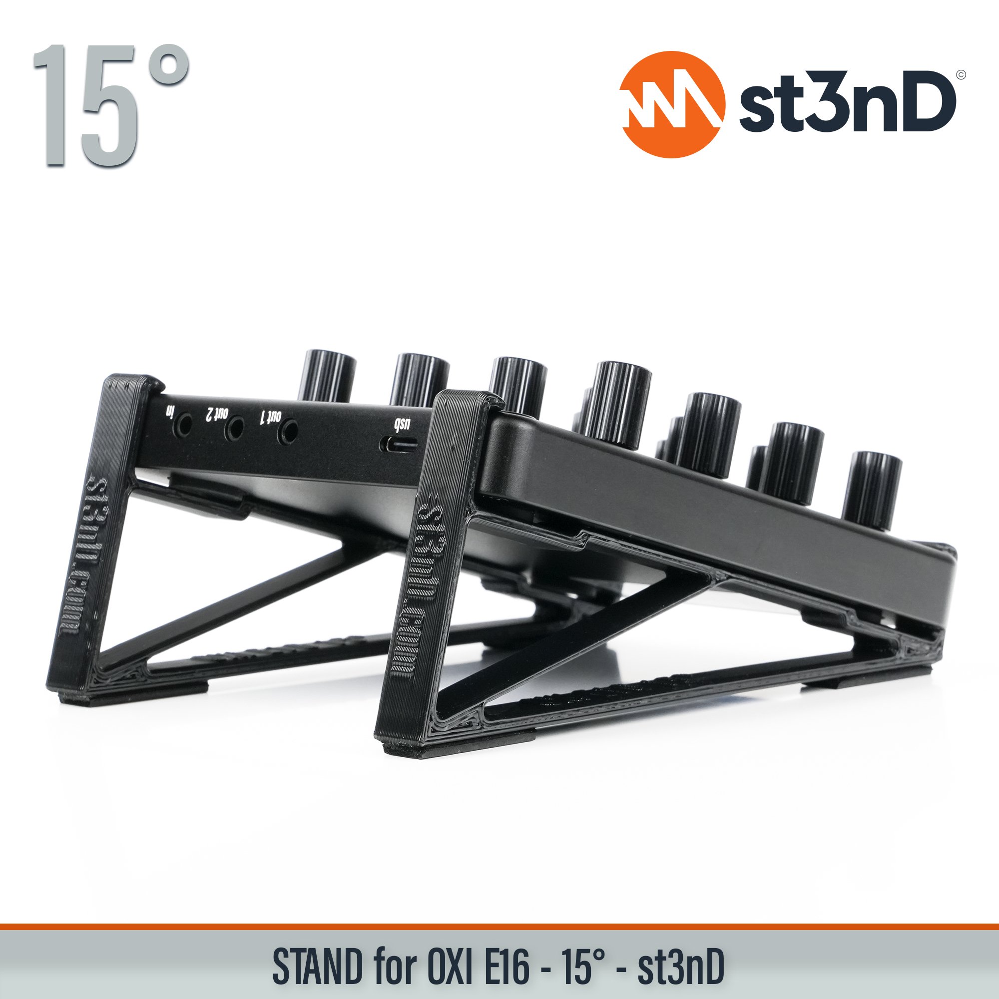 daw controller dj controller portable st3nD stable stand strong sturdy tilted midi oxi oxi e16 oxi instruments oxi e-16