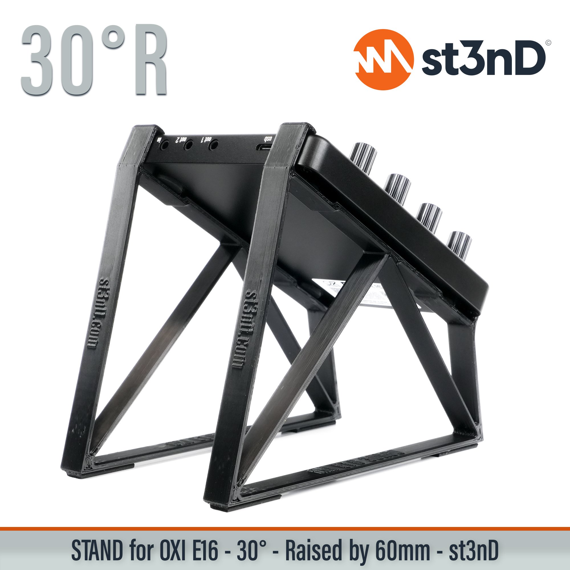 daw controller dj controller portable st3nD stable stand strong sturdy tilted midi oxi oxi e16 oxi instruments oxi e-16 raised