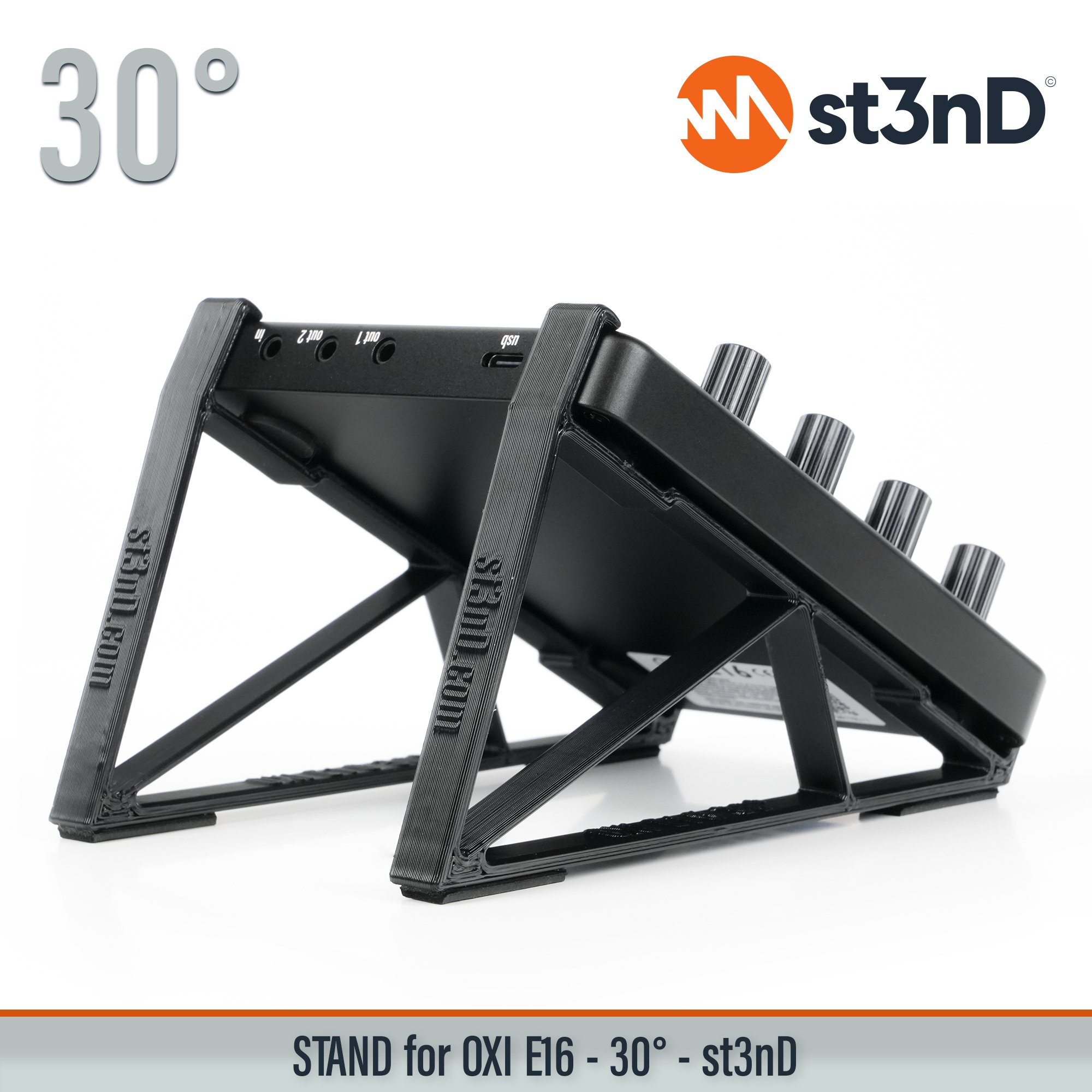 daw controller dj controller portable st3nD stable stand strong sturdy tilted midi oxi oxi e16 oxi instruments oxi e-16