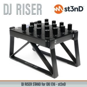 daw controller dj controller midi oxi oxi e-16 oxi e16 oxi instruments portable st3nD stable stand strong sturdy tilted dj dj raiser dj riser djriser