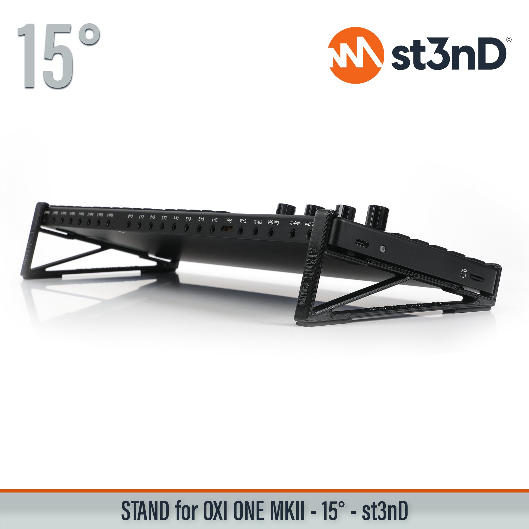 portable, stable, stand, strong, sturdy, tilted, OXI INSTRUMENTS ONE, OXI INSTRUMENTS, ONE MKII, OXI ONE MKII