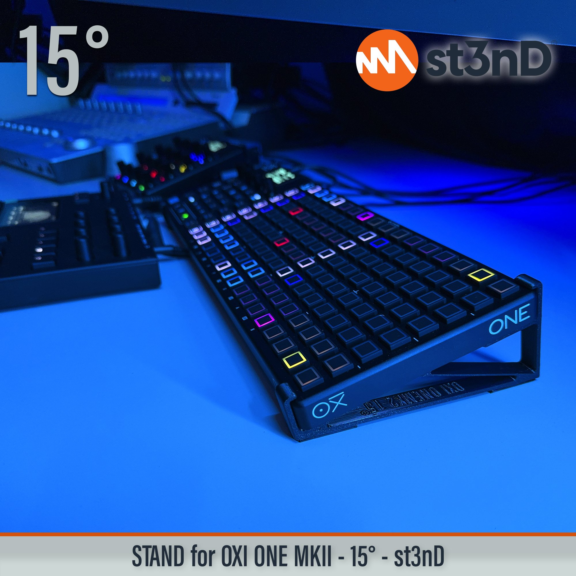 portable, stable, stand, strong, sturdy, tilted, OXI INSTRUMENTS ONE, OXI INSTRUMENTS, ONE MKII, OXI ONE MKII