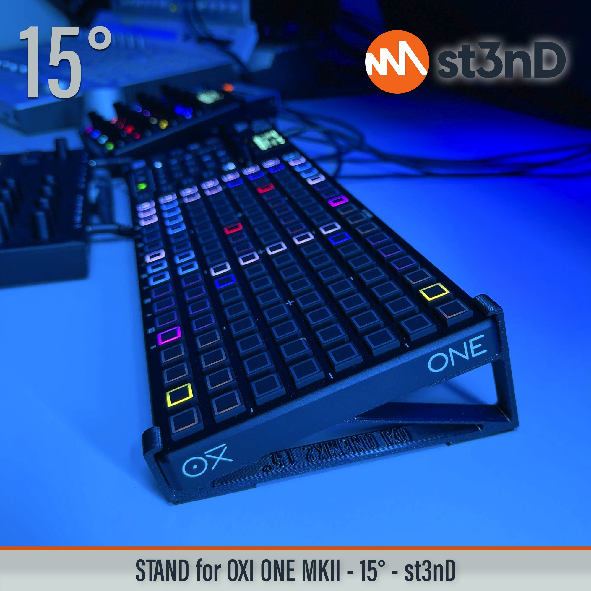 portable, stable, stand, strong, sturdy, tilted, OXI INSTRUMENTS ONE, OXI INSTRUMENTS, ONE MKII, OXI ONE MKII