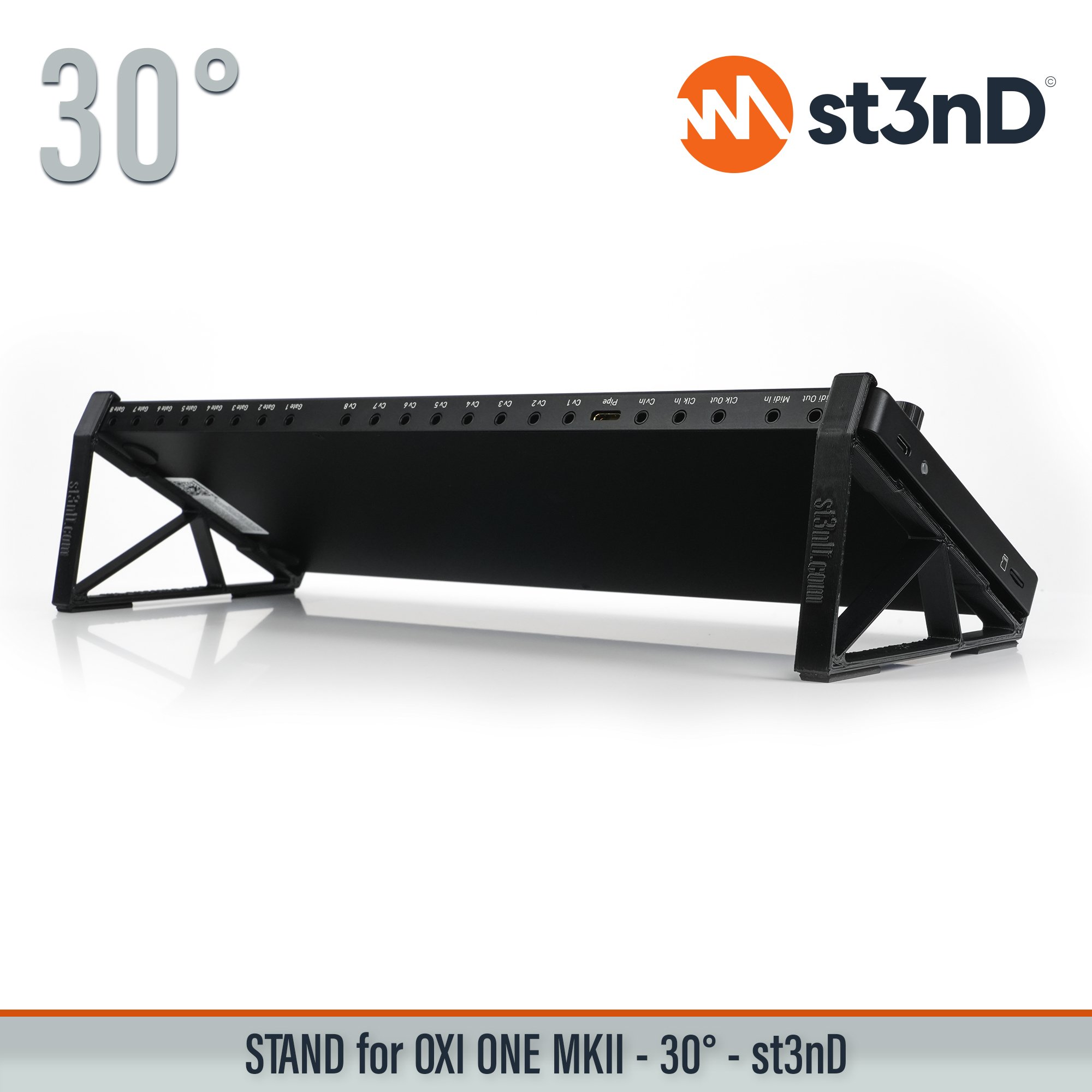 portable, stable, stand, strong, sturdy, tilted, OXI INSTRUMENTS ONE, OXI INSTRUMENTS, ONE MKII, OXI ONE MKII