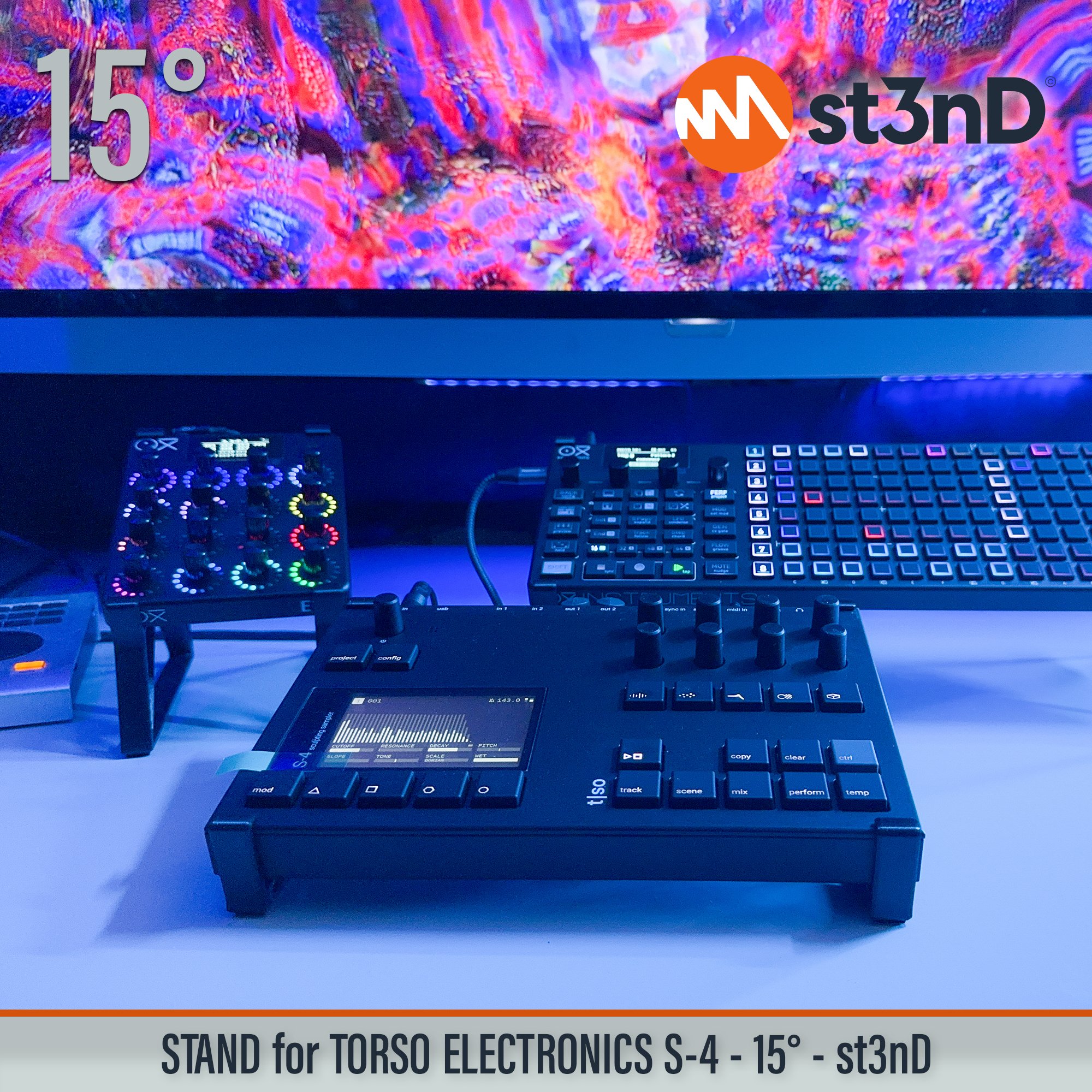 desktop stand generative music music production st3nD stand strong studio gear sturdy torso torso electronics sculpting sampler tso s4 torso s4