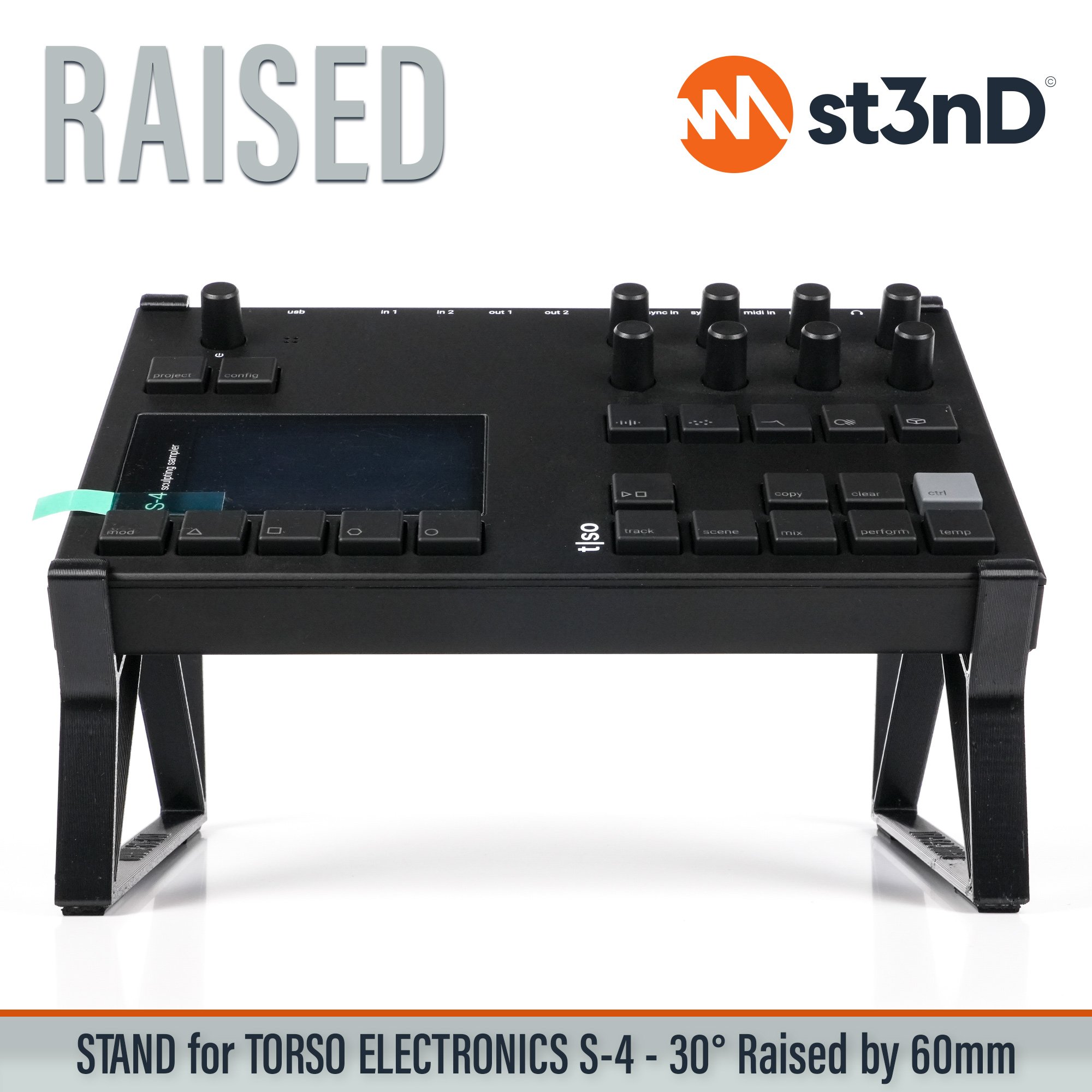 desktop stand generative music music production st3nD stand strong studio gear sturdy torso torso electronics sculpting sampler tso s4 torso s4