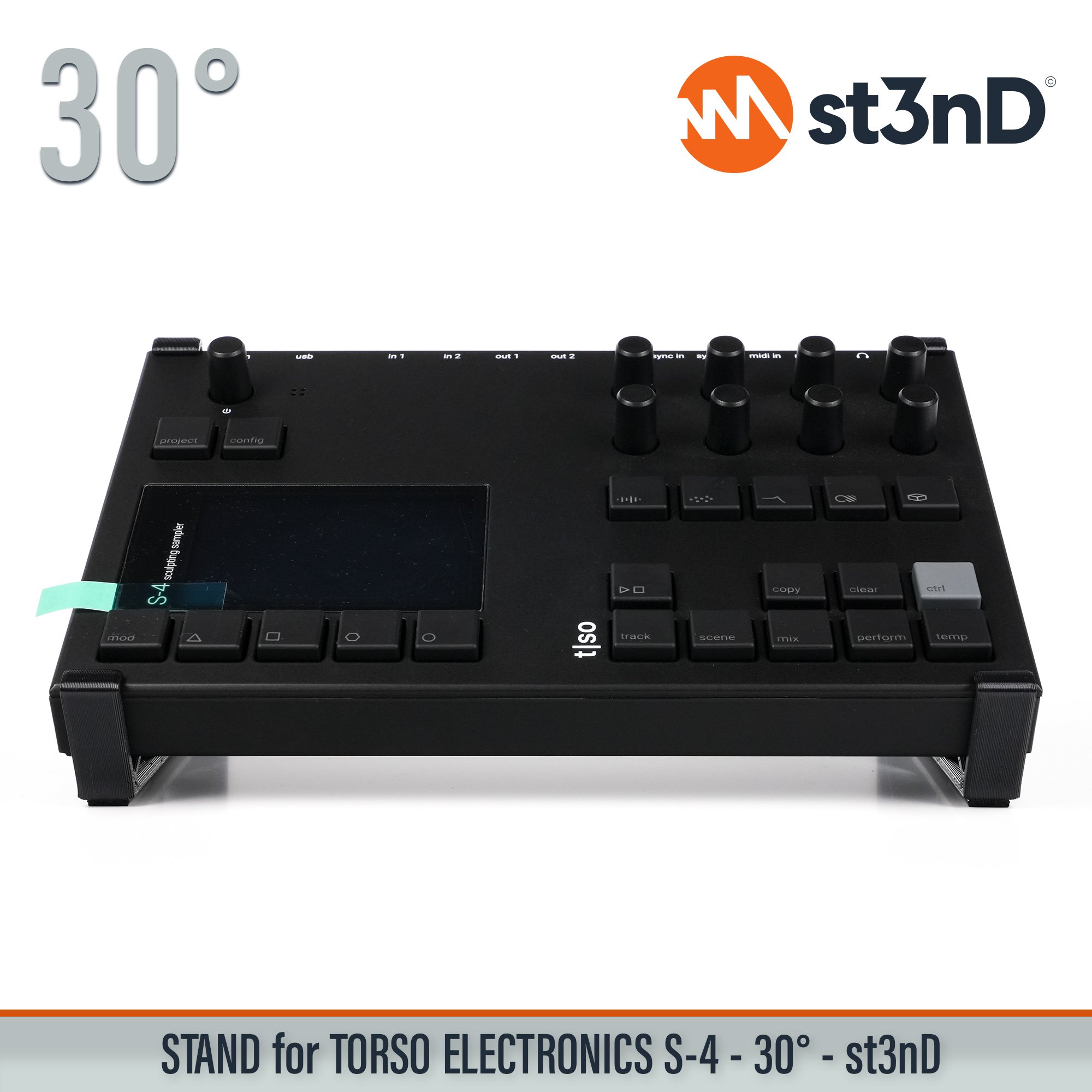 desktop stand generative music music production st3nD stand strong studio gear sturdy torso torso electronics sculpting sampler tso s4 torso s4