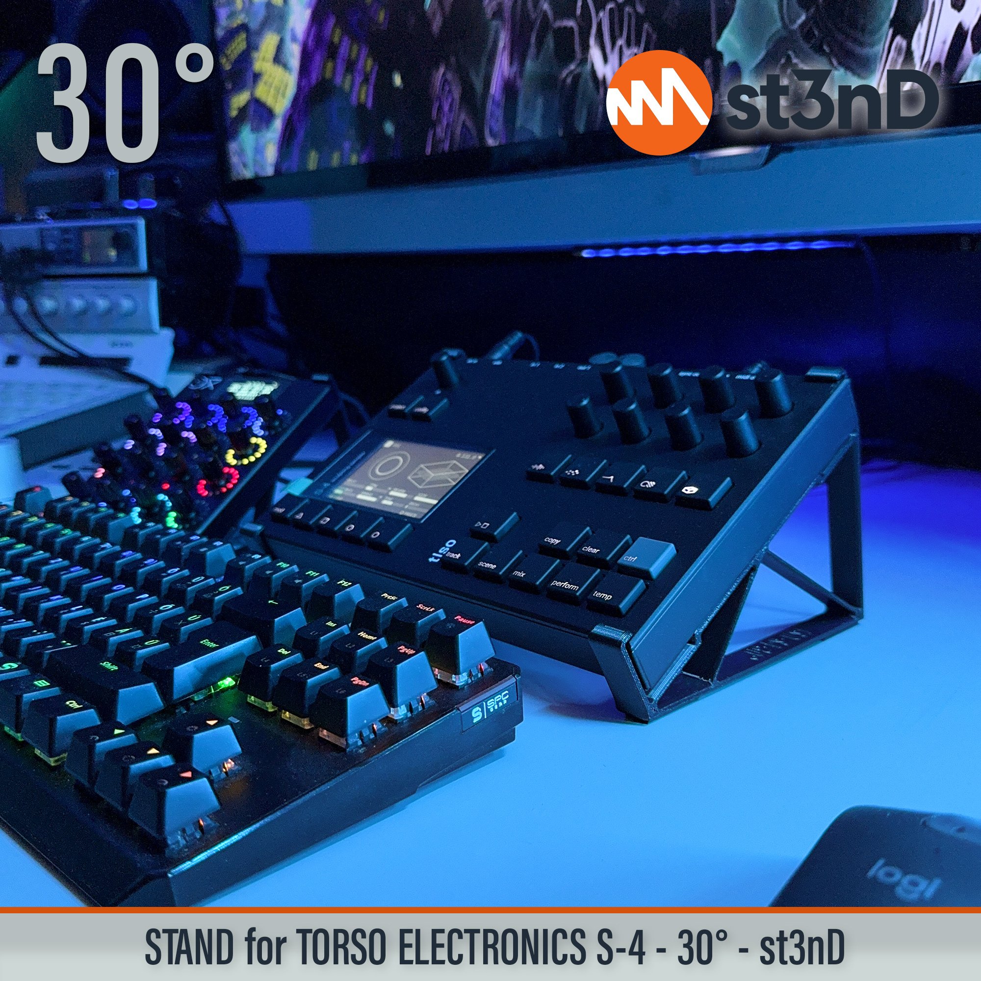 desktop stand generative music music production st3nD stand strong studio gear sturdy torso torso electronics sculpting sampler tso s4 torso s4