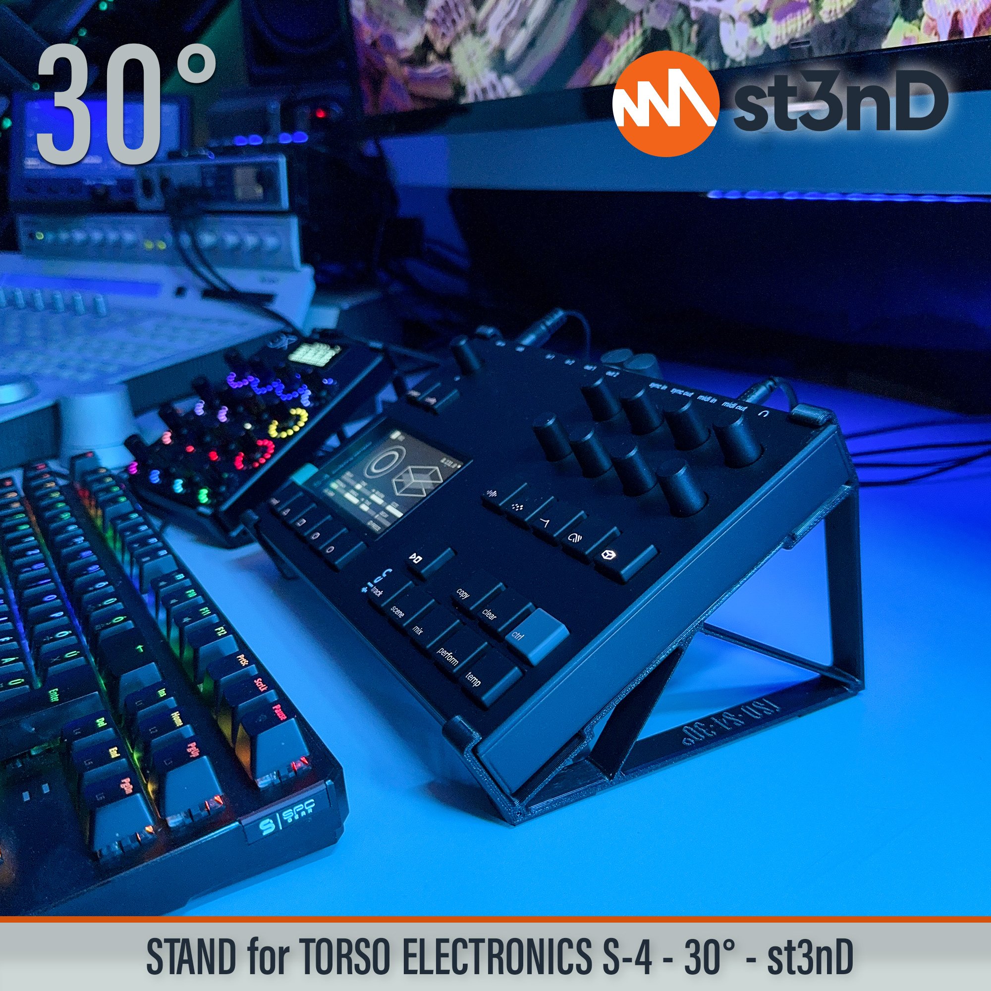 desktop stand generative music music production st3nD stand strong studio gear sturdy torso torso electronics sculpting sampler tso s4 torso s4