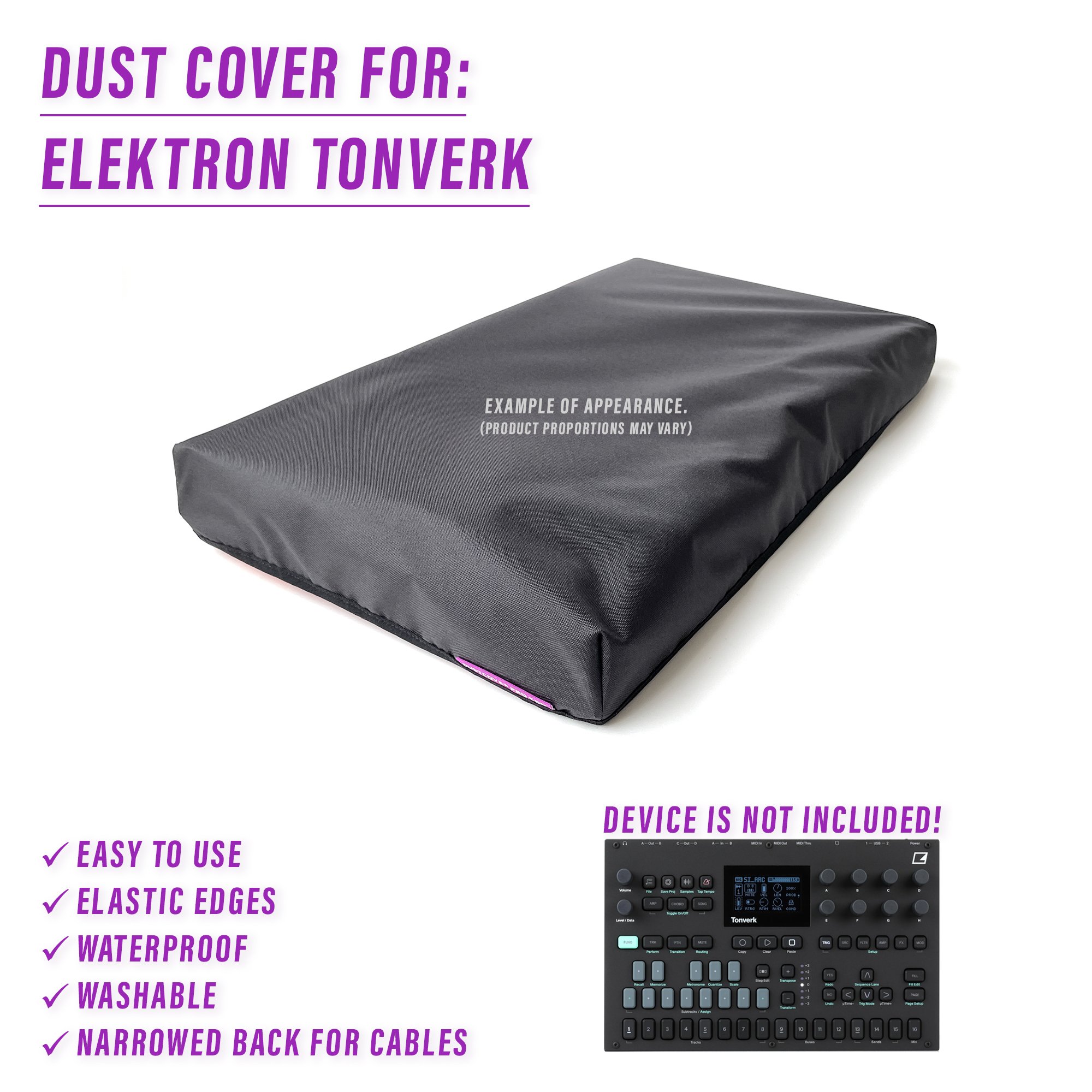 dust cover dustcover dustcoverpro elastic Elektron synth synth protection water resistant waterproof tonver