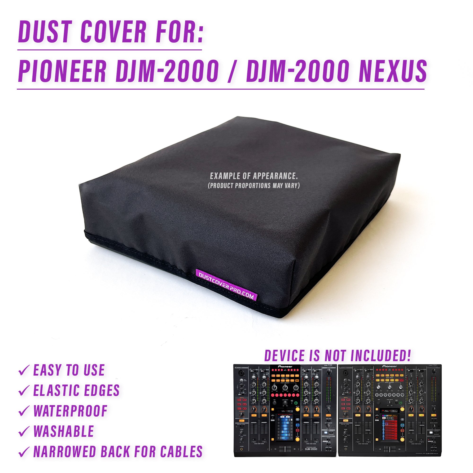 djm-2000 djm-2000 nexus dust cover dustcover dustcoverpro elastic PIONEER synth synth protection water resistant waterproof