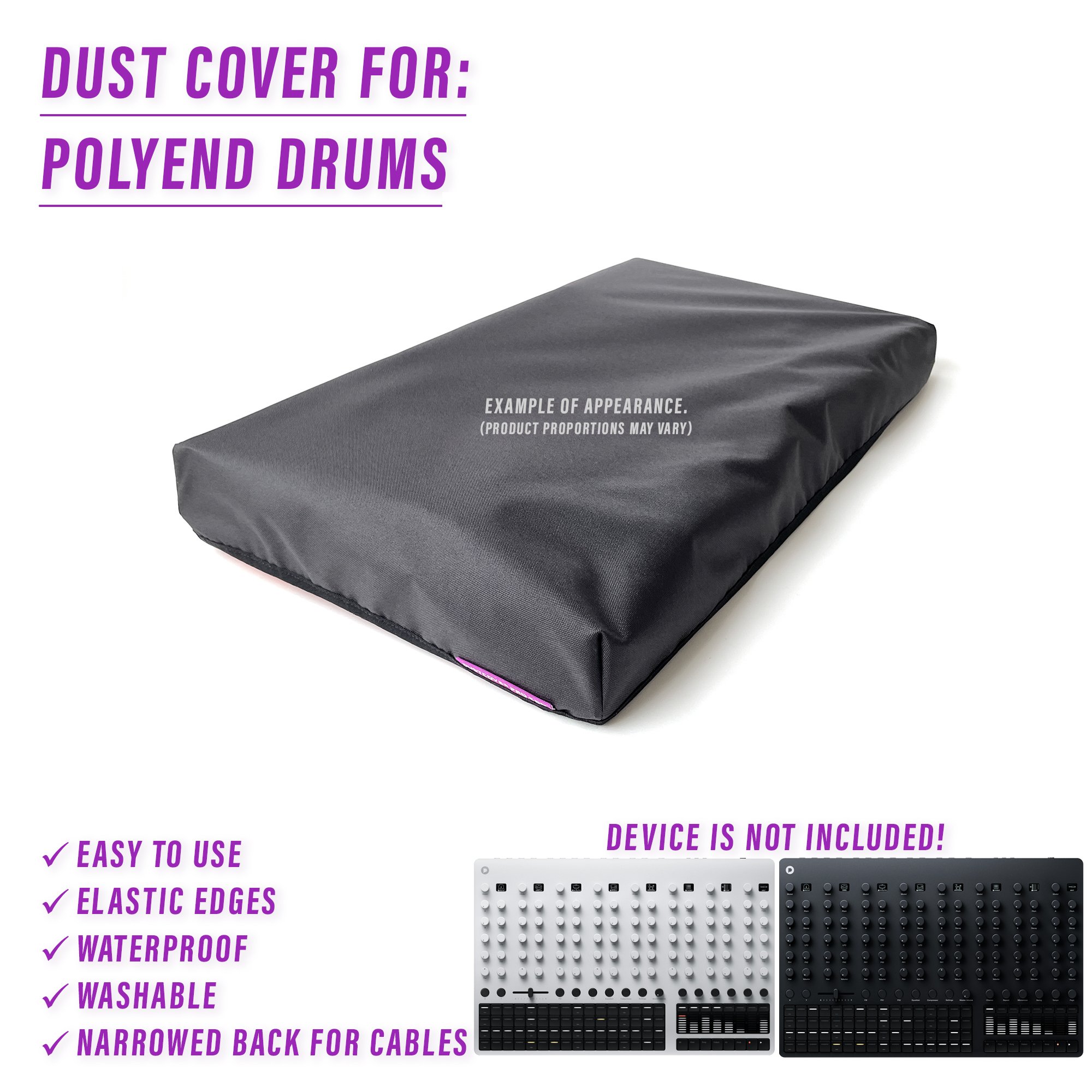 dust cover dustcover dustcoverpro elastic synth synth protection waterproof polyend drums polyend drums drum machine fm synth polyend drum