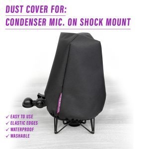 drums dust cover dustcover dustcoverpro elastic synth waterproof studio microphone mics condenser mic cover microphone cover shockmount cover studio mic