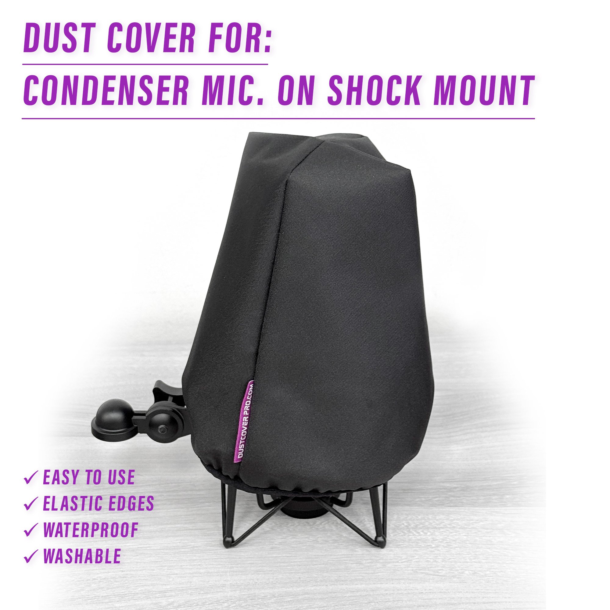 drums dust cover dustcover dustcoverpro elastic synth waterproof studio microphone mics condenser mic cover microphone cover shockmount cover studio mic