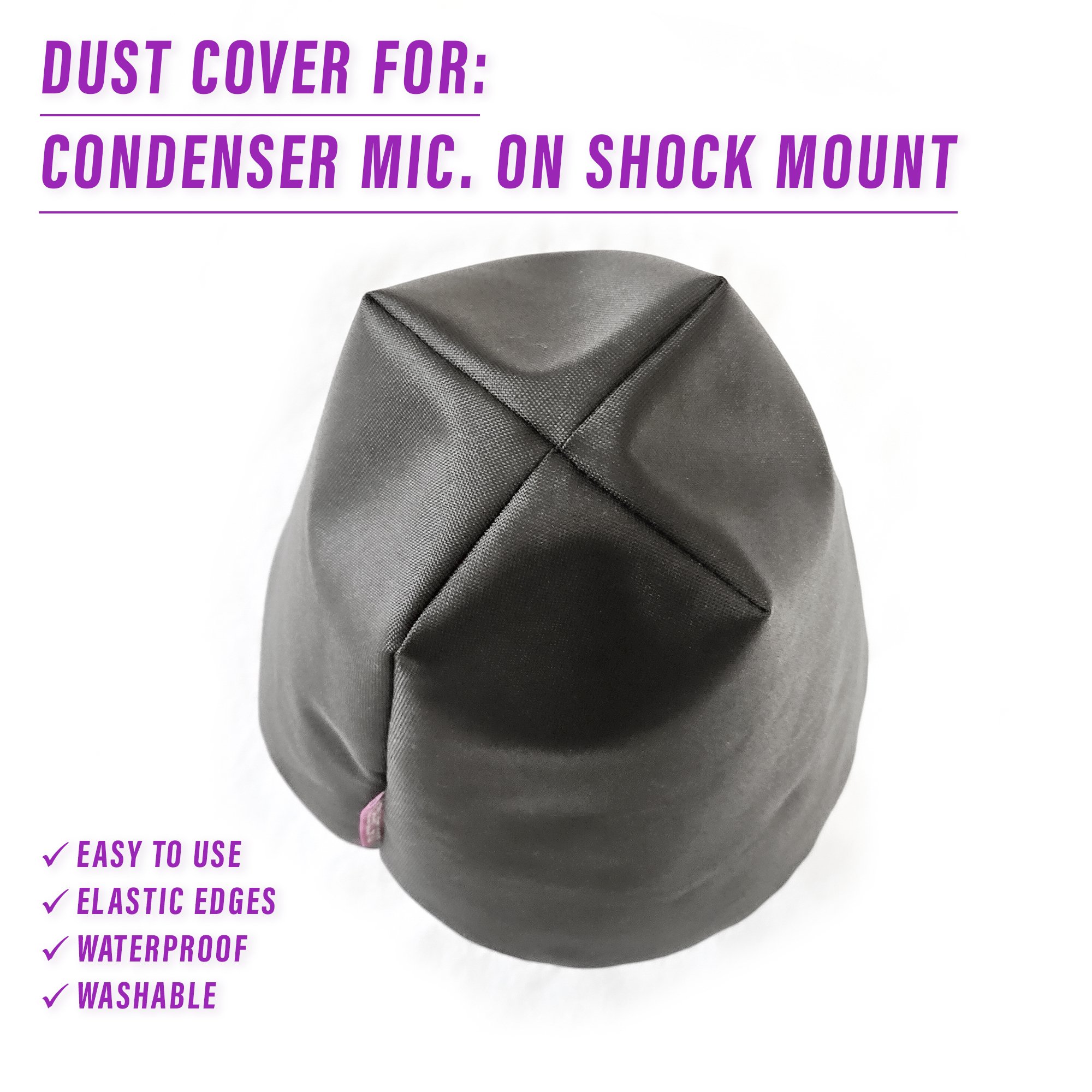 drums dust cover dustcover dustcoverpro elastic synth waterproof studio microphone mics condenser mic cover microphone cover shockmount cover studio mic