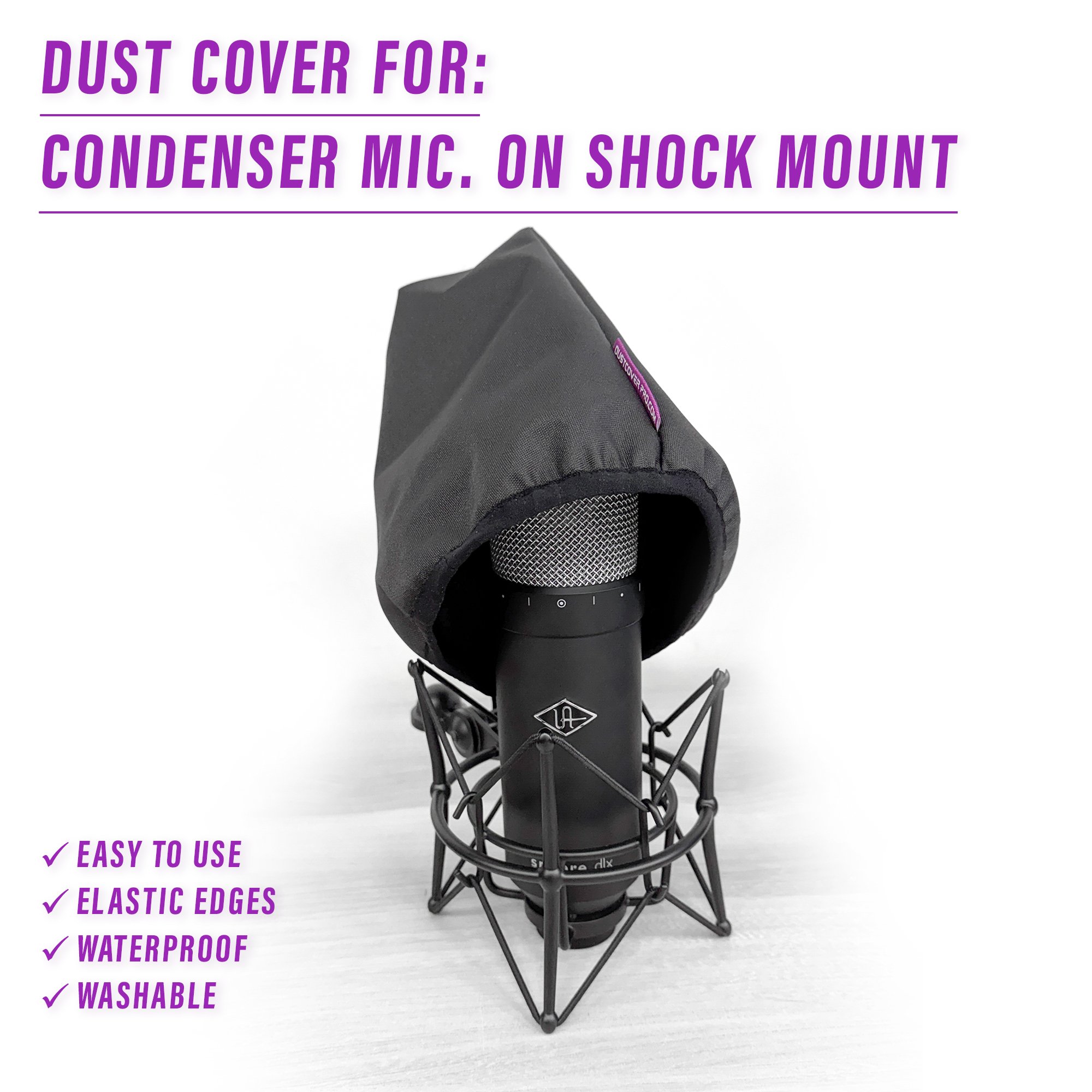 drums dust cover dustcover dustcoverpro elastic synth waterproof studio microphone mics condenser mic cover microphone cover shockmount cover studio mic