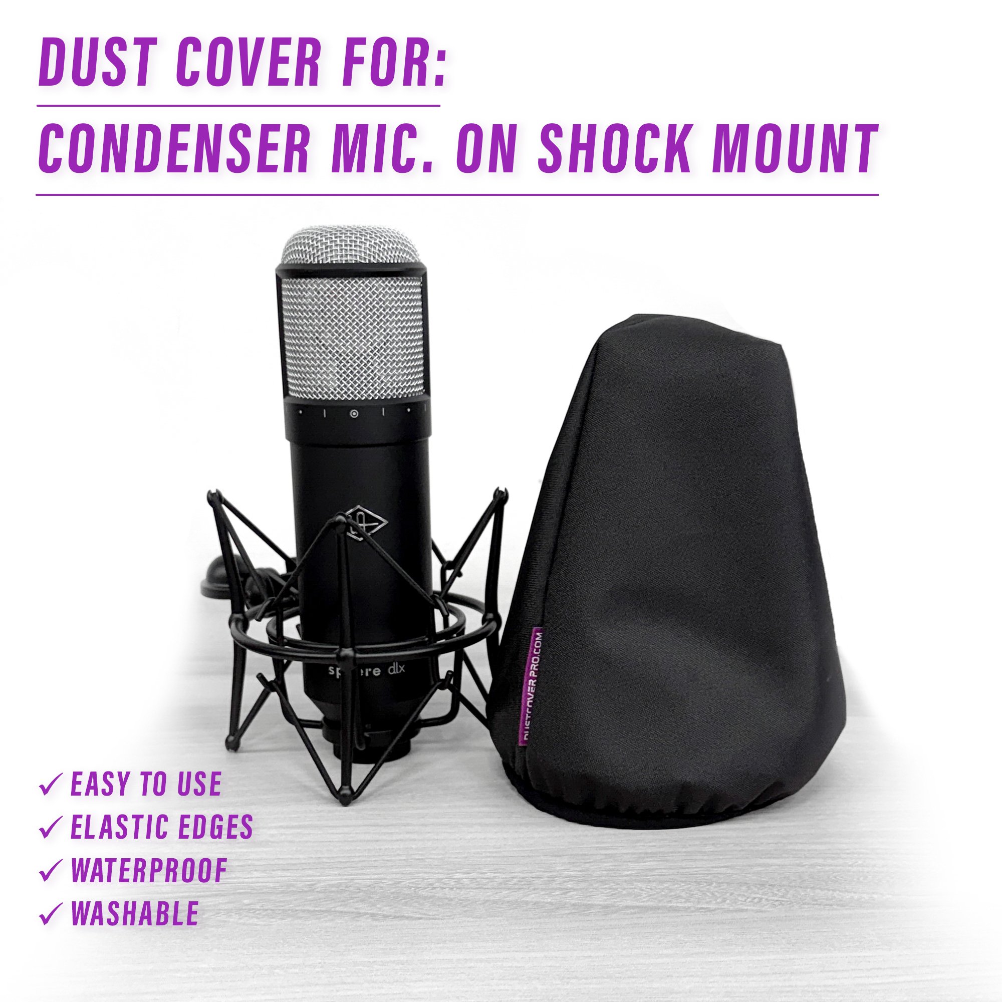 drums dust cover dustcover dustcoverpro elastic synth waterproof studio microphone mics condenser mic cover microphone cover shockmount cover studio mic