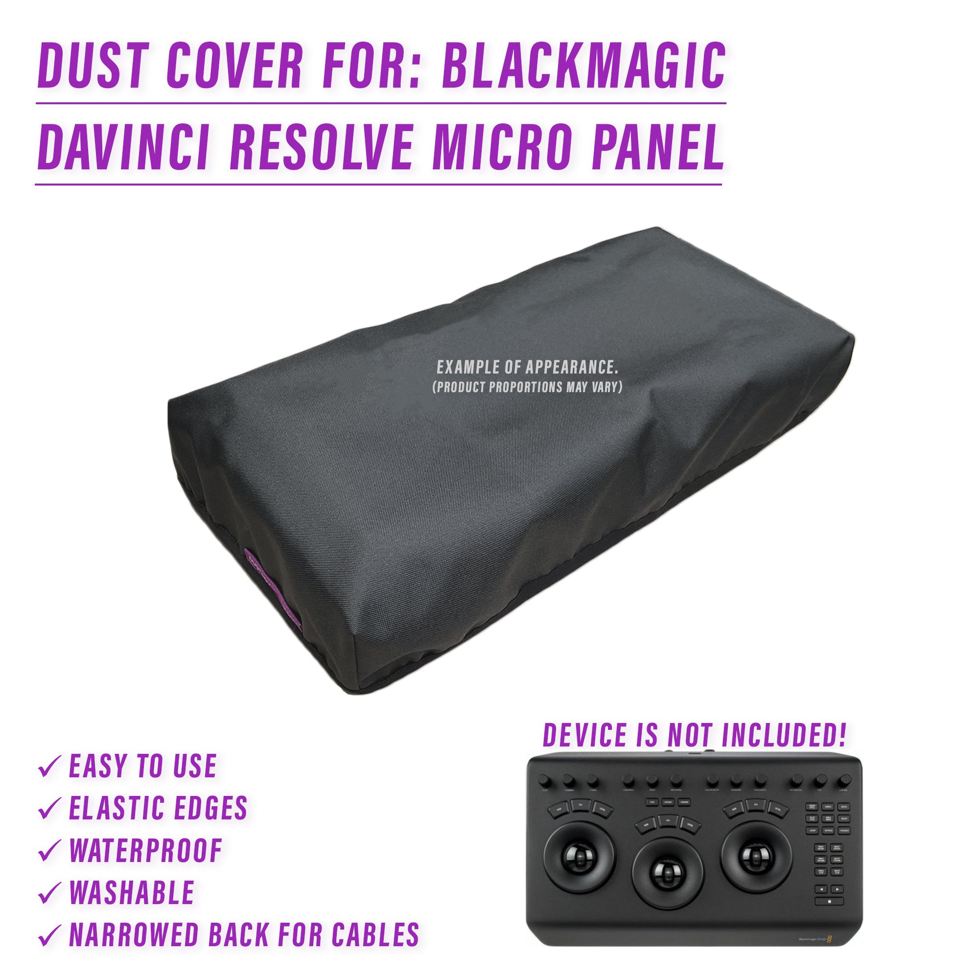 BLACKMAGIC DaVinci Resolve dcp dust cover dustcoverpro protector davinci micro panel micro panel davinci