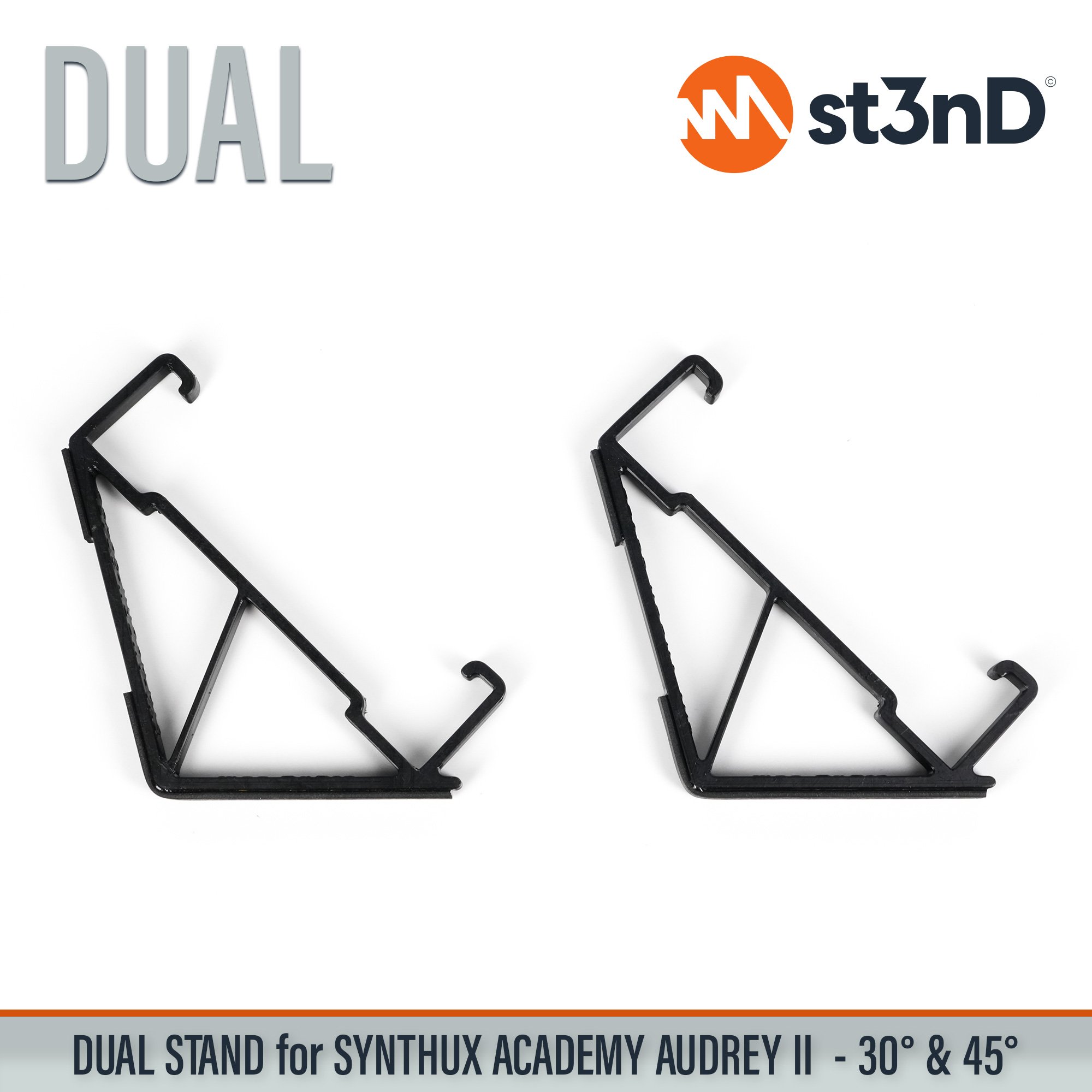 desktop stand music production st3nD stand strong studio gear sturdy synth synthesizer stand synthux academy audrey audrey II audrey 2 stand synthux academy dual stand